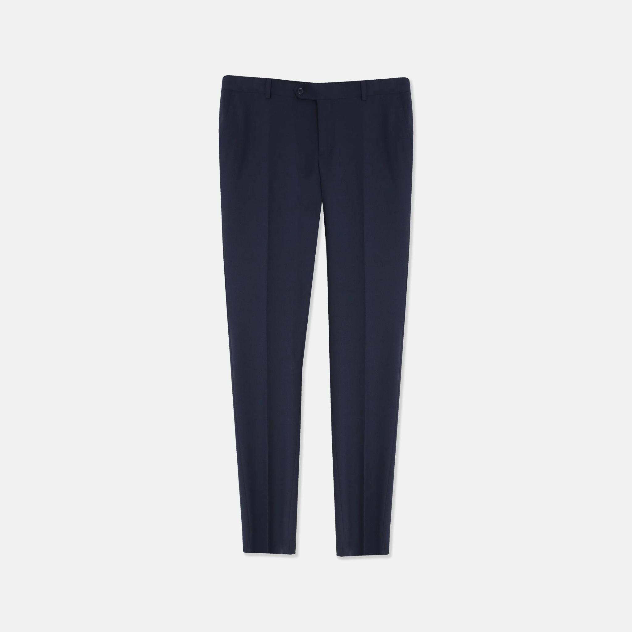 بنطلون رجالي ضيق - مزيج من القماش المنعش - [أزرق داكن/أسود] alternative product image