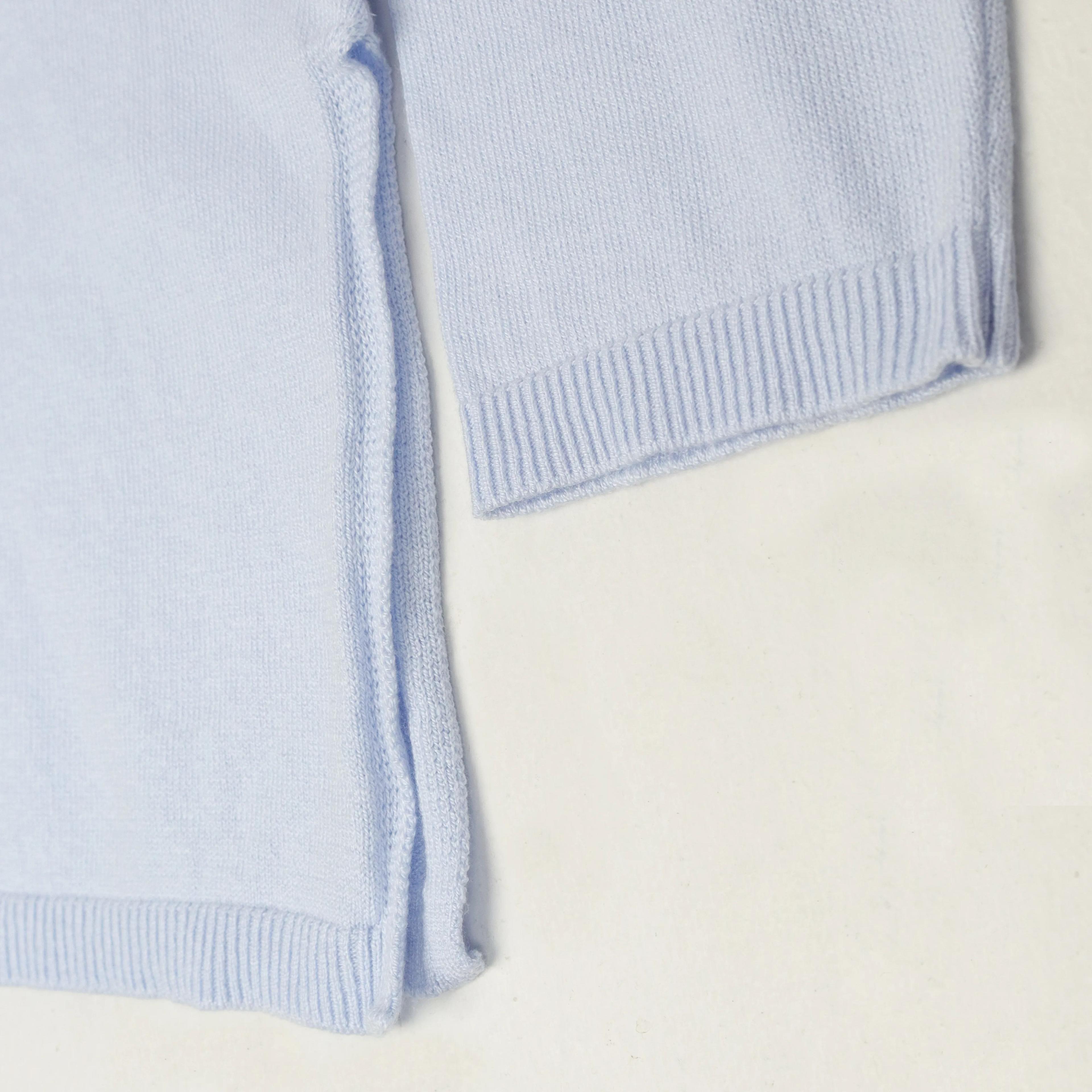 سويتر ناعمة محبوكة برقبة على شكل حرف V Thumbnail 3