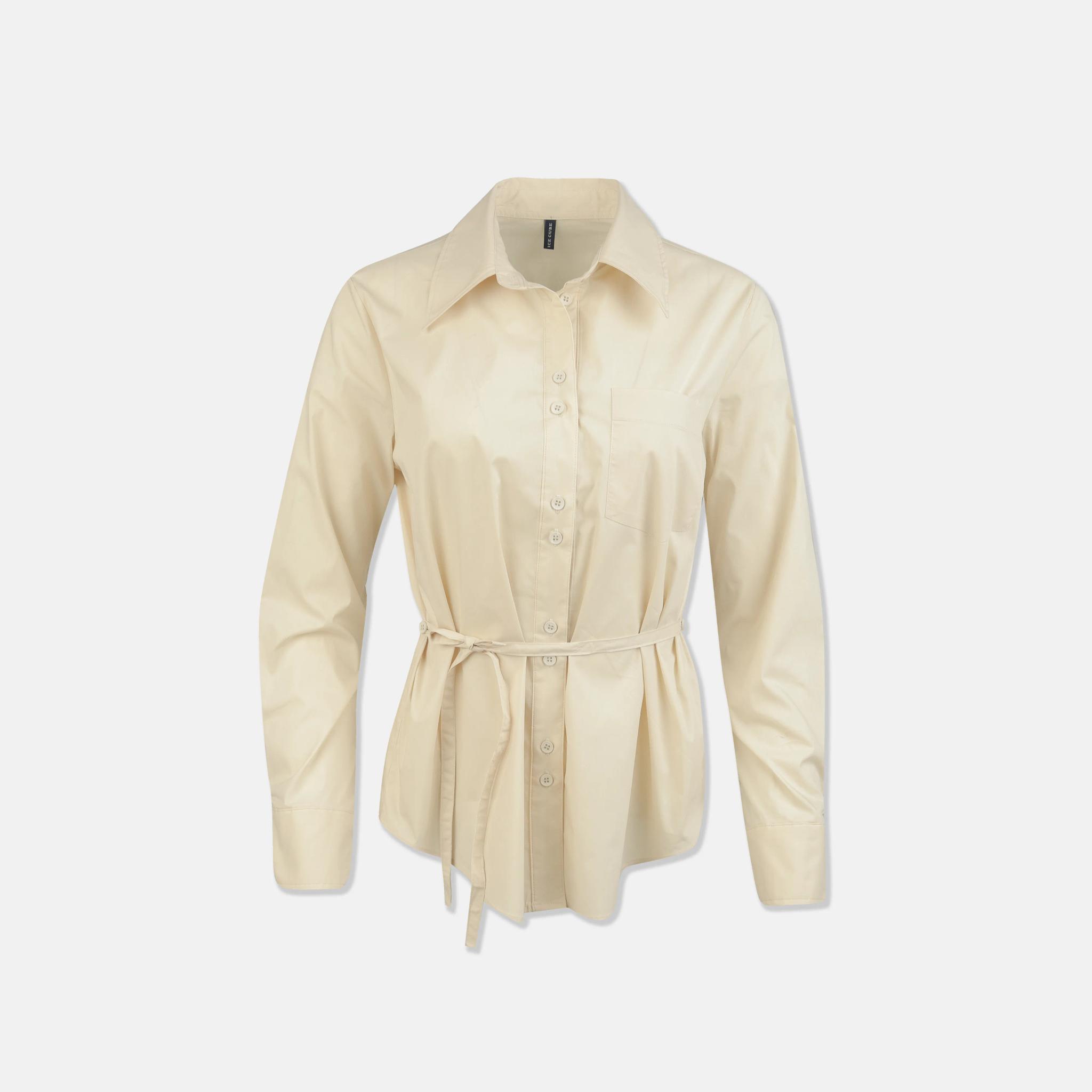 بلوزة نسائية ببلوم برباط على الخصر alternative product image