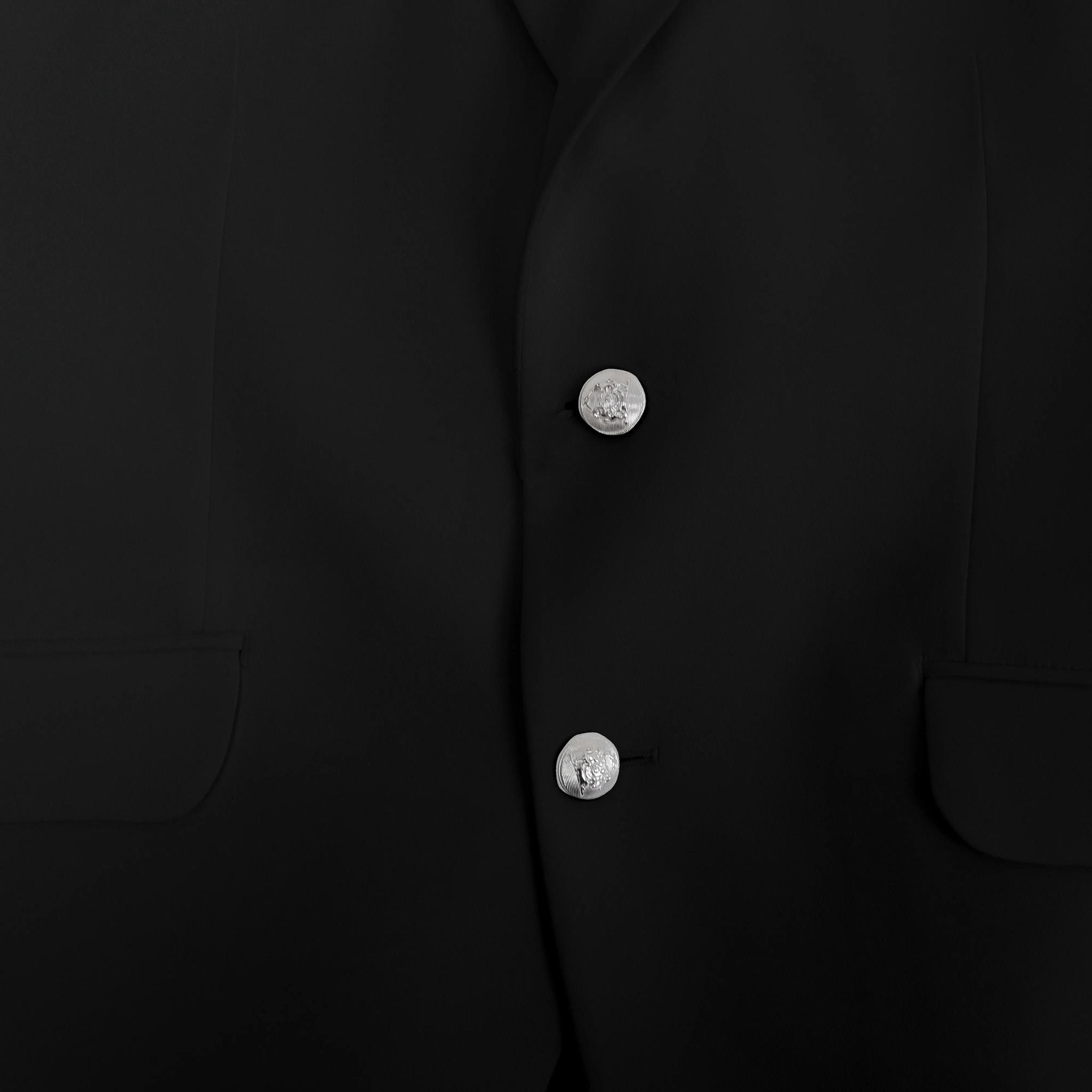 جاكيت رسمي رجالي بأزرار فضية image preview 3