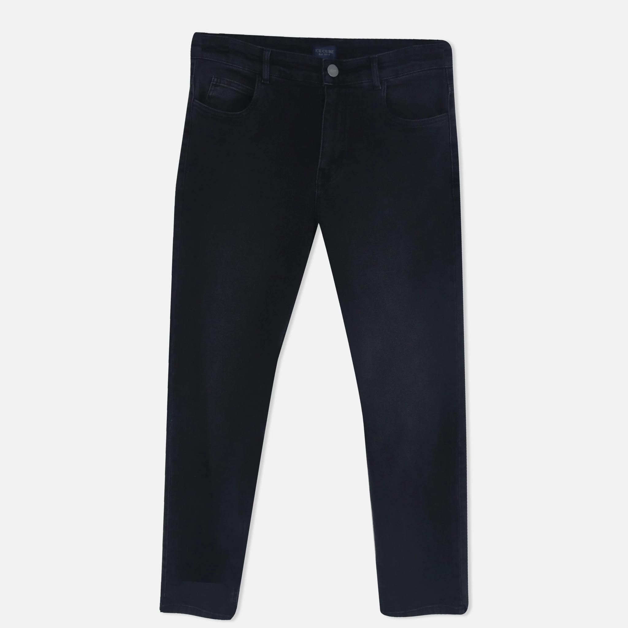 بنطلون جينز أسود أساسي للرجال alternative product image