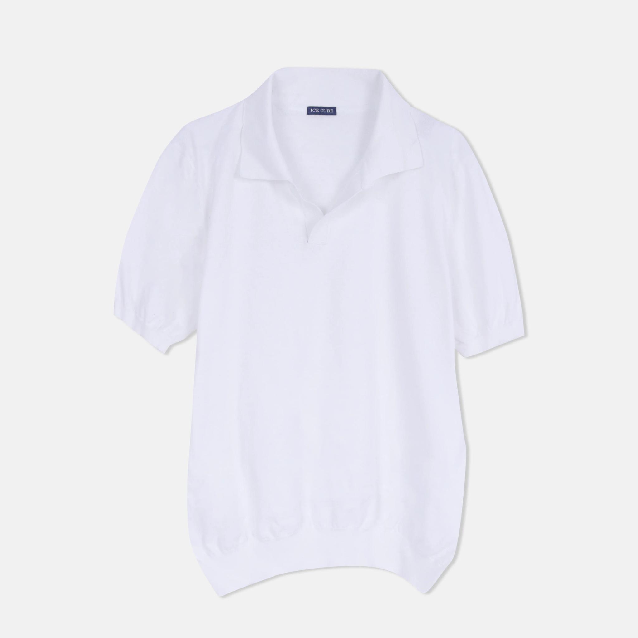 قميص بولو رجالي من القطن بنسبة 100% بياقة جوني alternative product image