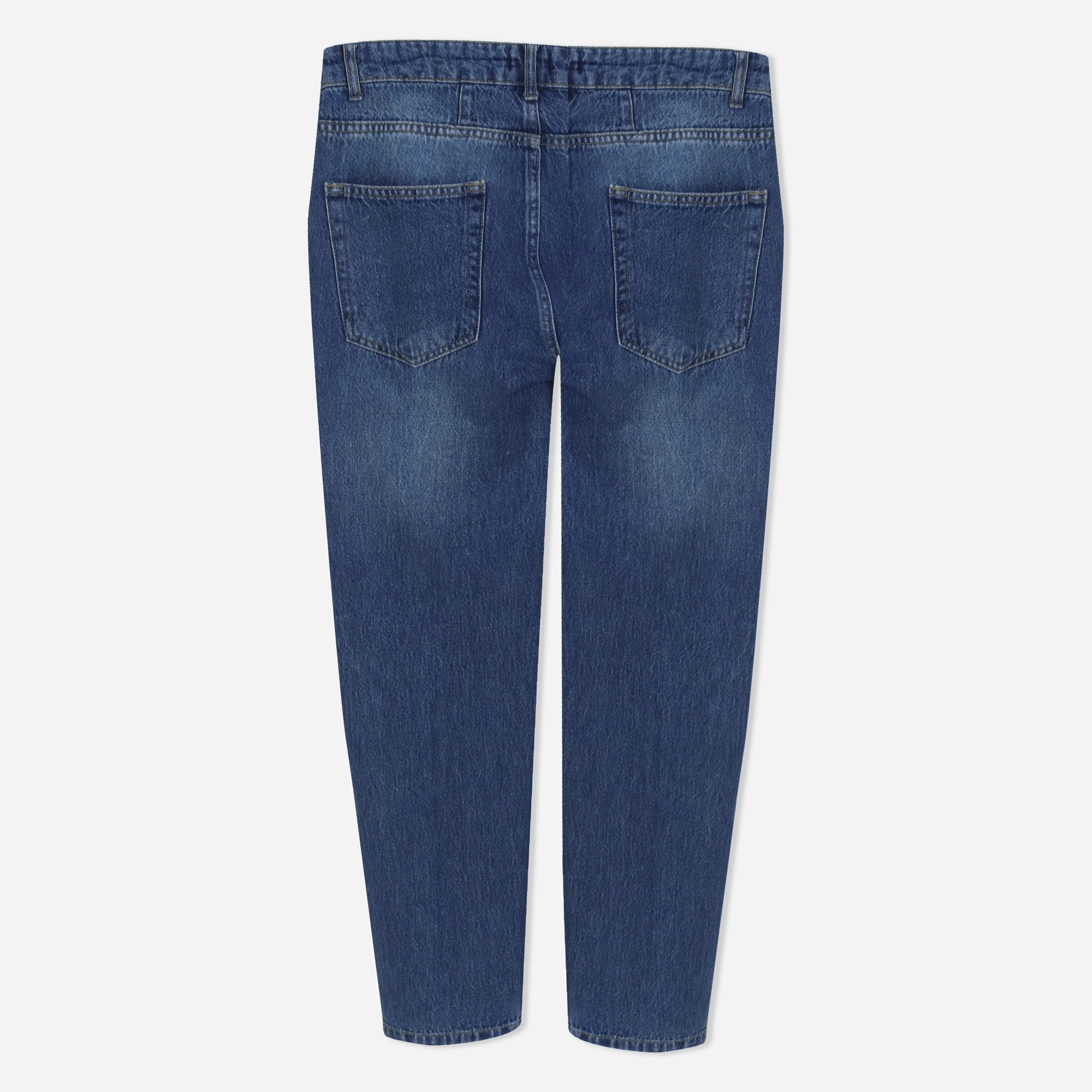 بنطلون جينز رجالي ذو ساق مستقيمة Thumbnail 3