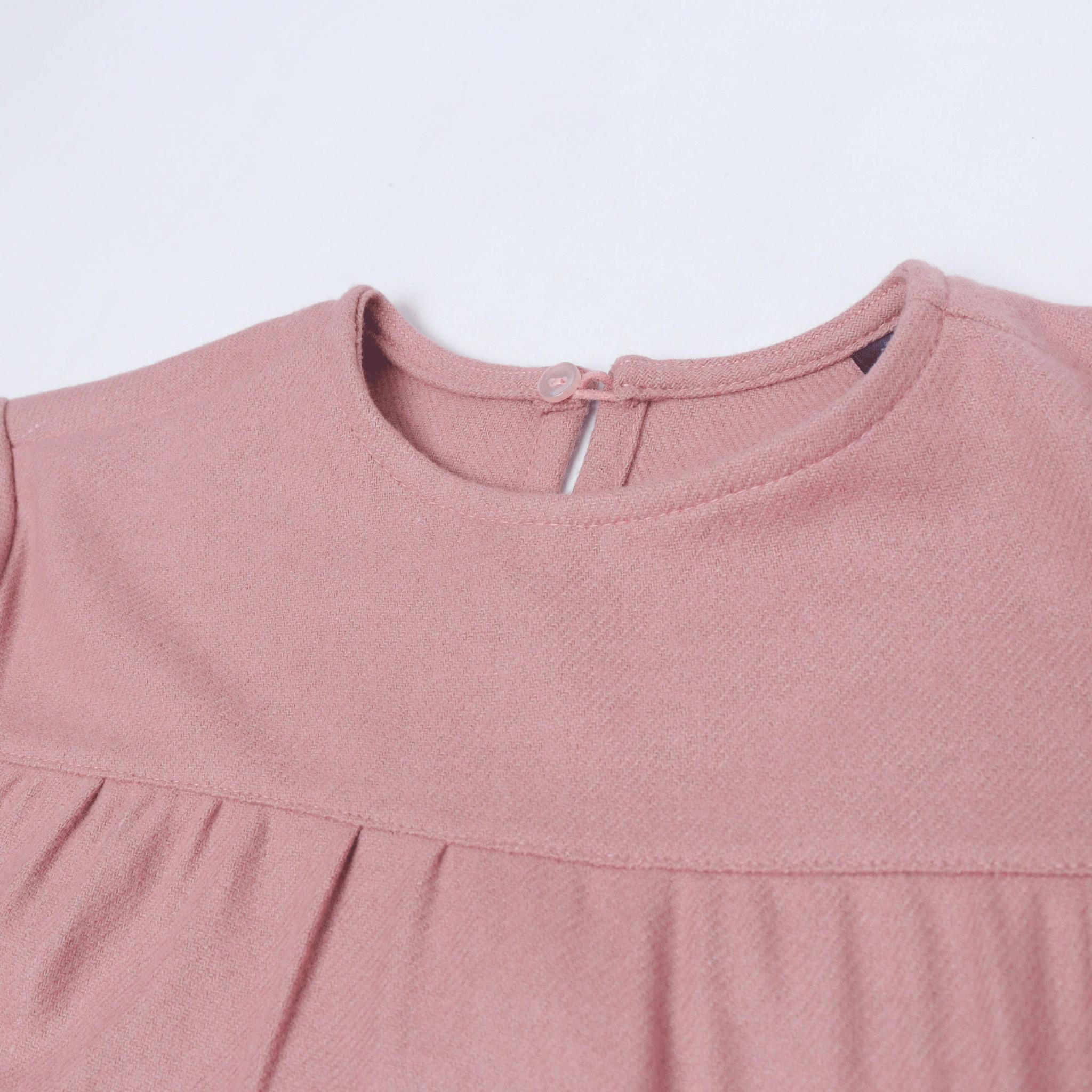 فستان بناتي متعدد الطبقات بأكمام طويلة media preview 2