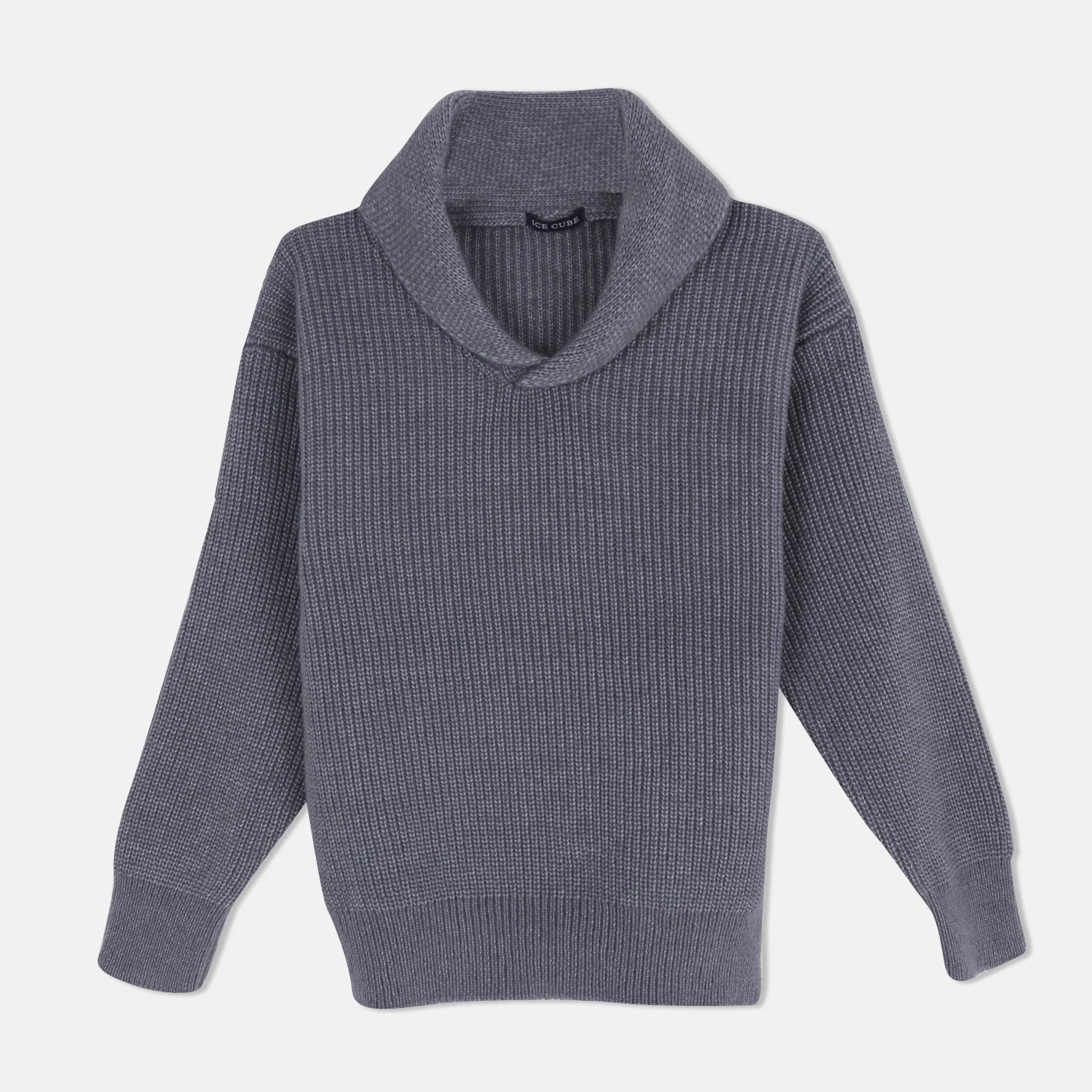 Boys' Shawl Collar Knitted Sweater alternative product image