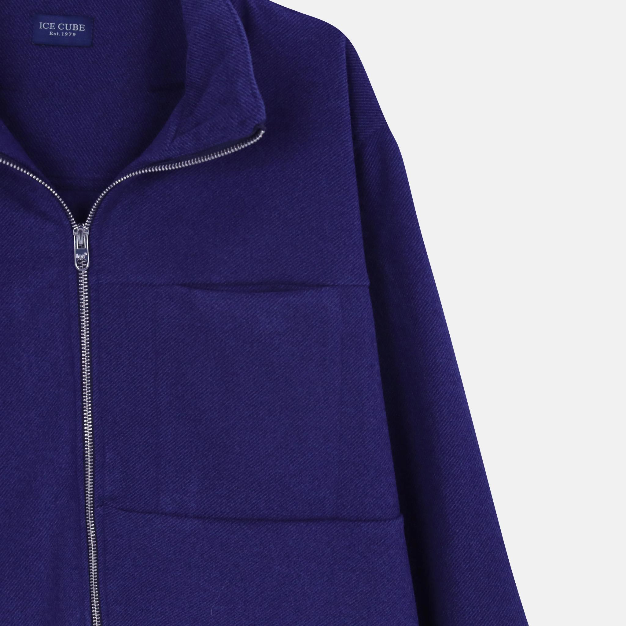 سترة نسائية من الصوف بسحاب كامل media preview 3