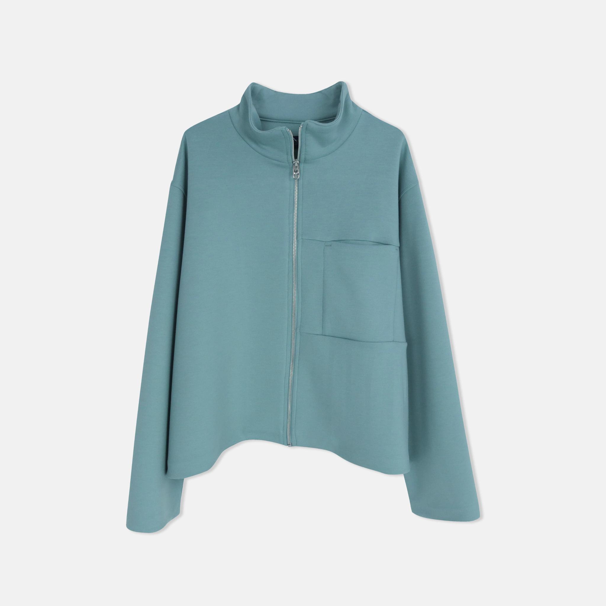 سترة نسائية بياقة واقفة وسحاب alternative product image