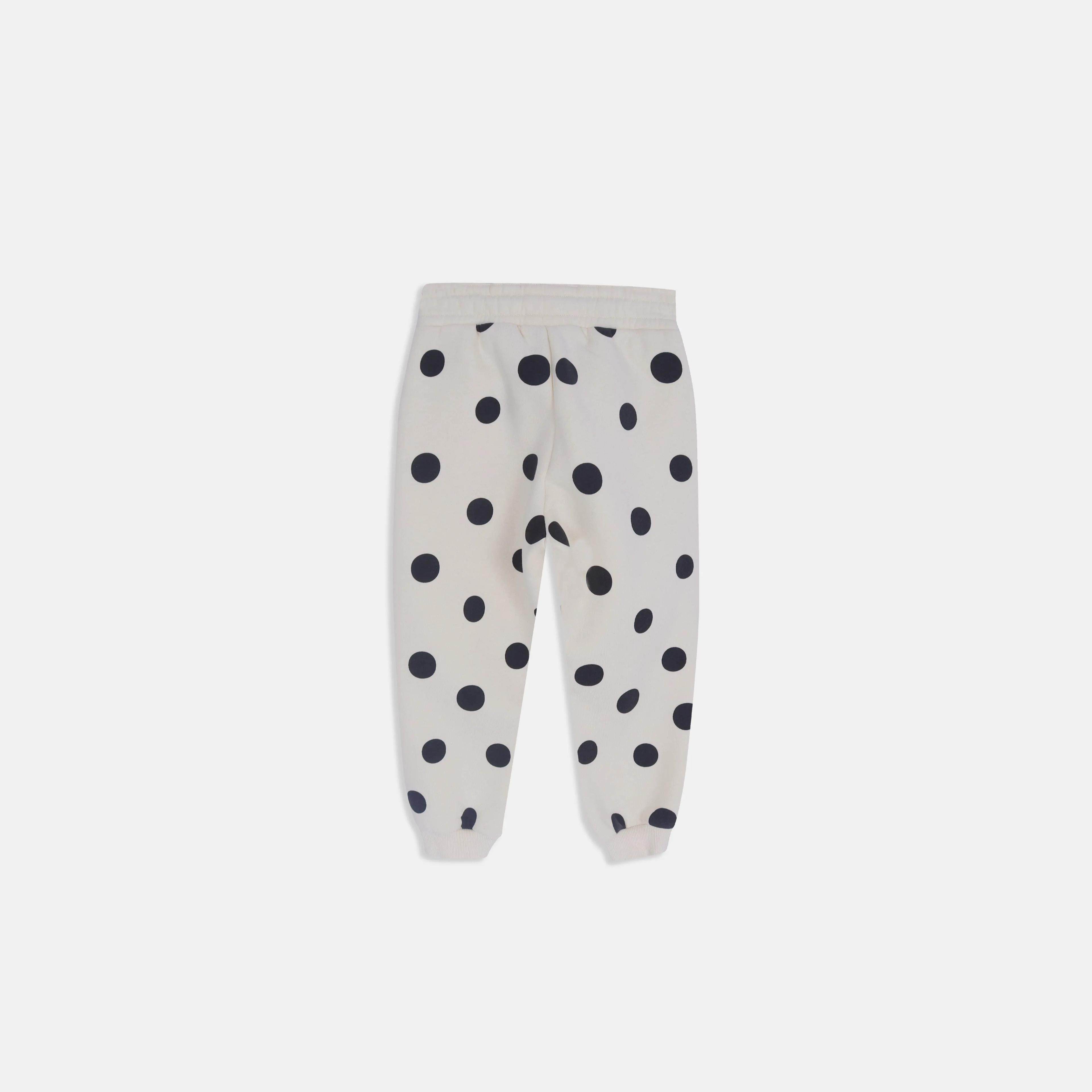 بنطال رياضي بنقشة نقاط بولكا للبنات Thumbnail 3