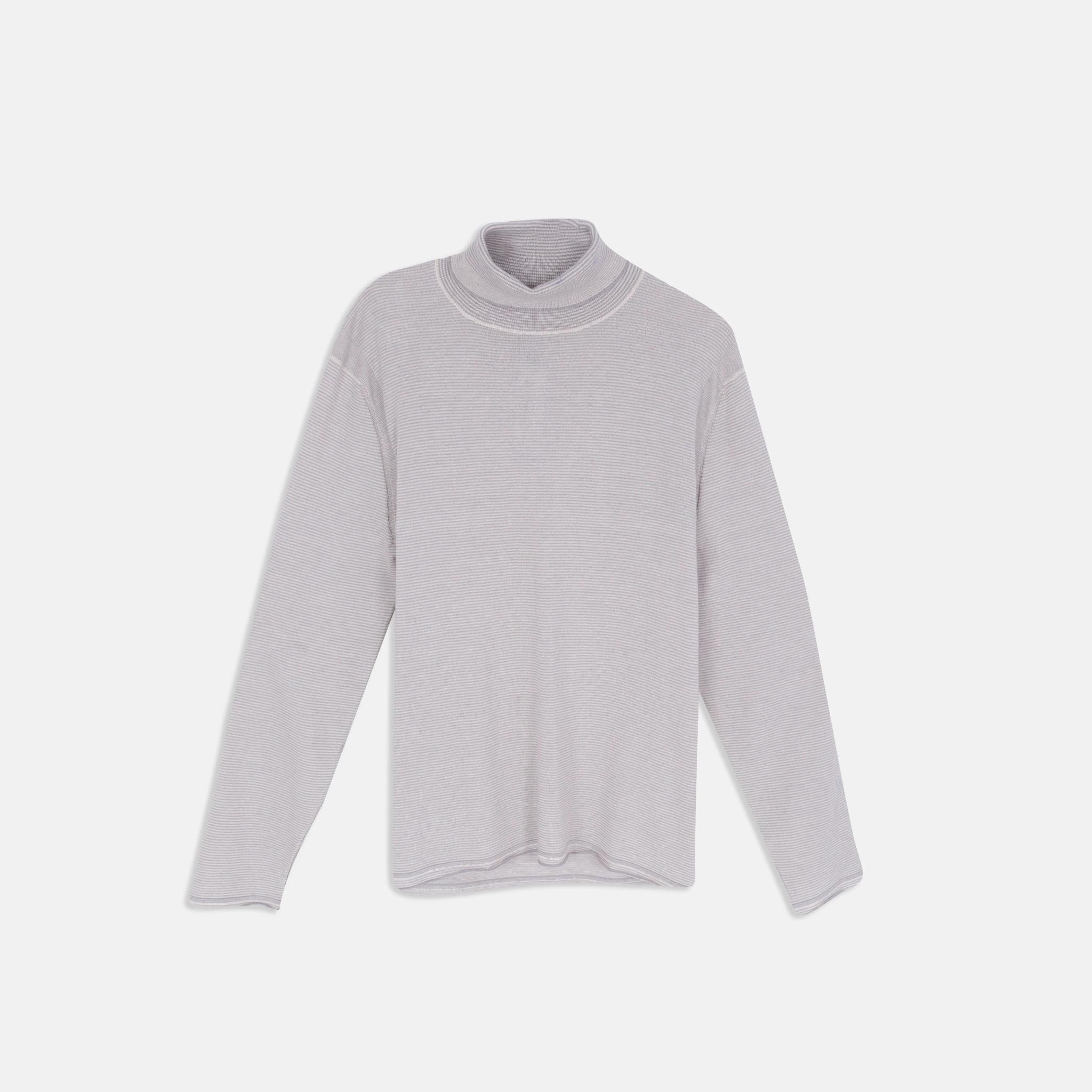 سترة رجالية من مزيج الصوف بأكمام طويلة ورقبة دائرية alternative product image