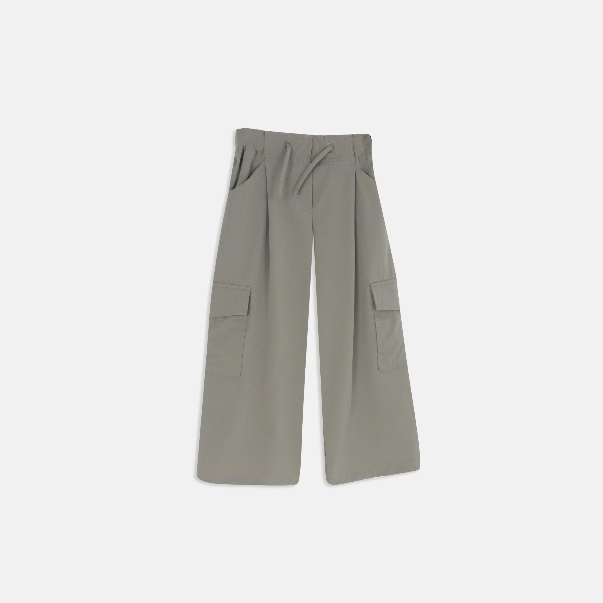 بنطلون رياضي مطاطي من مزيج القطن للبنات alternative product image