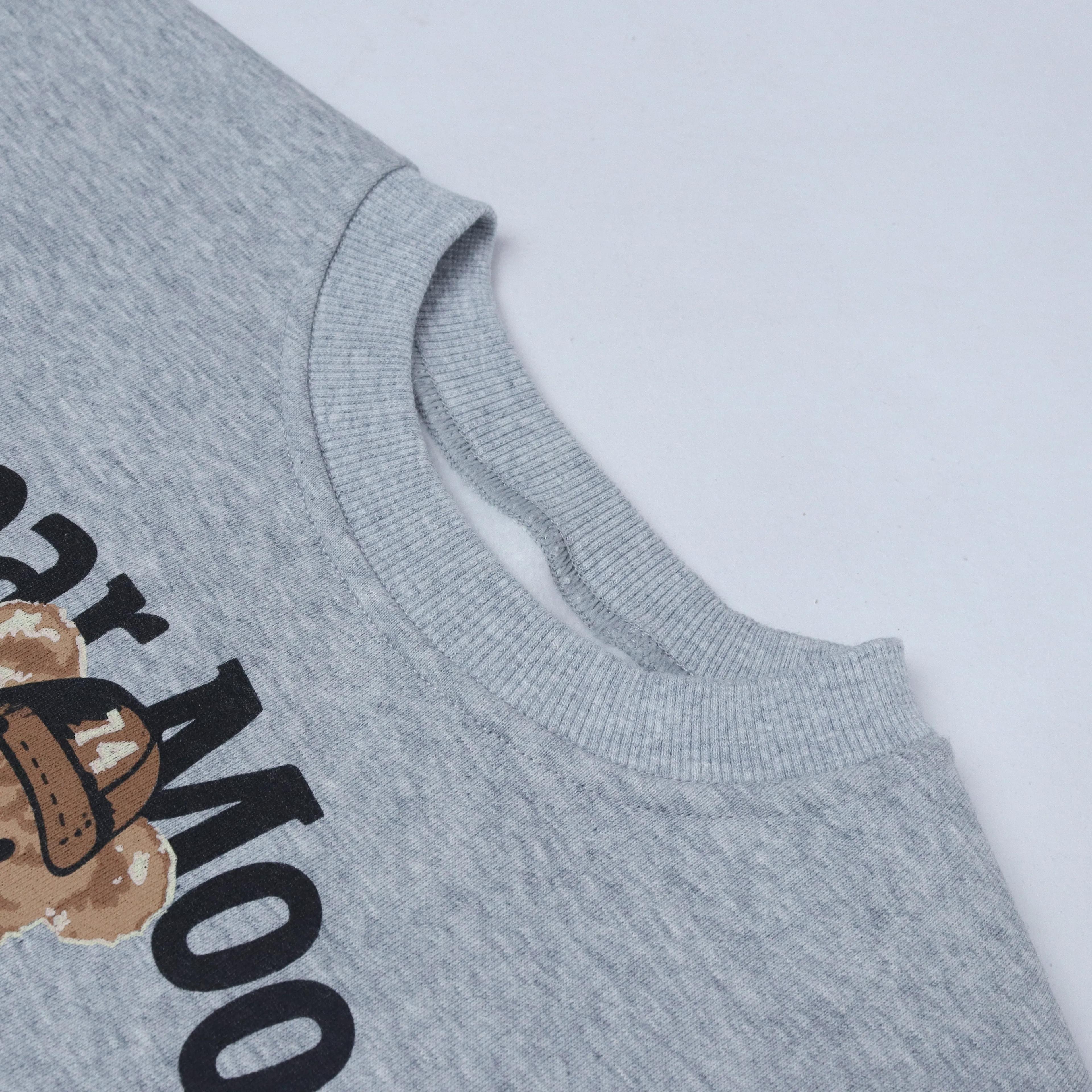 سترة جرافيكية برقبة دائرية، ملابس كاجوال للبنات Thumbnail 2