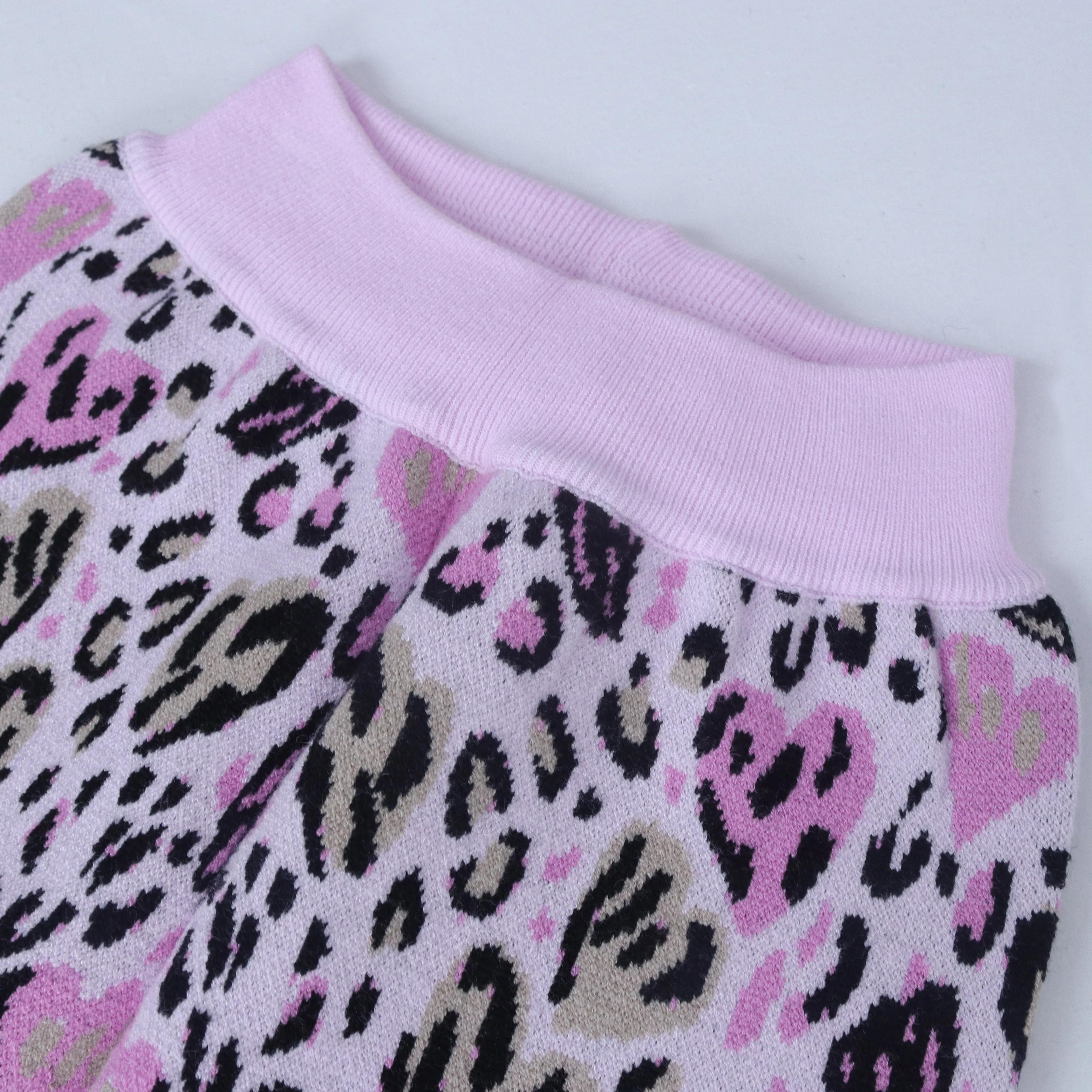 سترة قطنية مريحة للبنات - أكمام مخططة متباينة Thumbnail 6