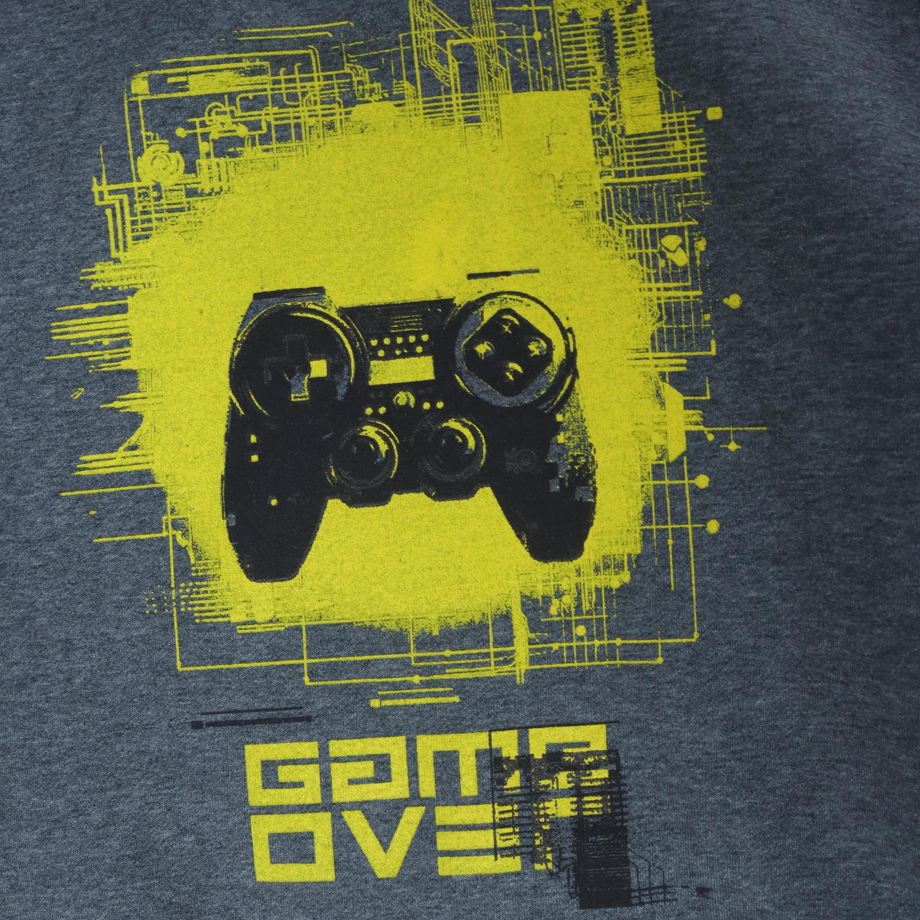 سويت شيرت بغطاء رأس مطبوع عليه رسومات ألعاب للأولاد Thumbnail 3