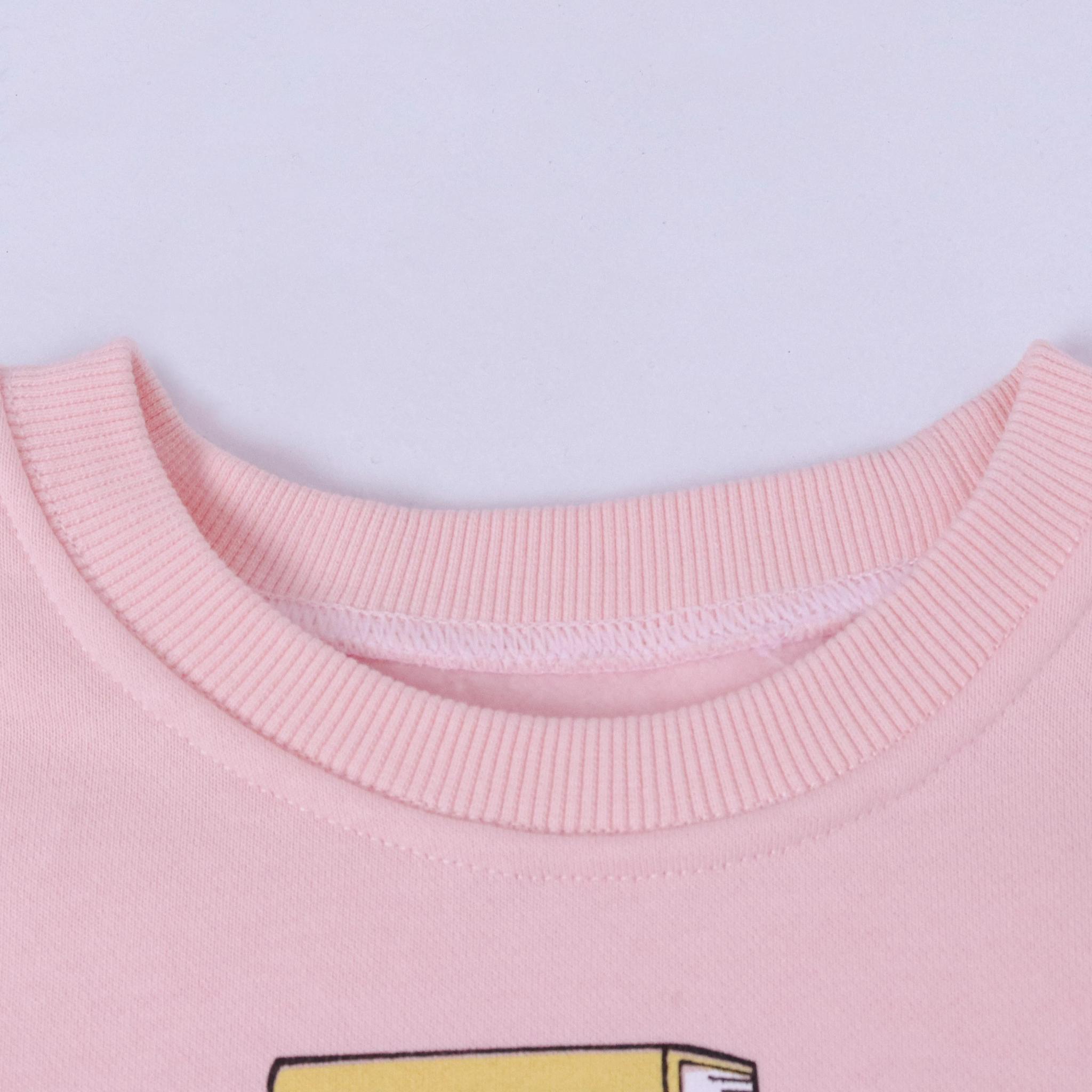 سويت شيرت بطبعة جرافيكية للبنات media preview 2