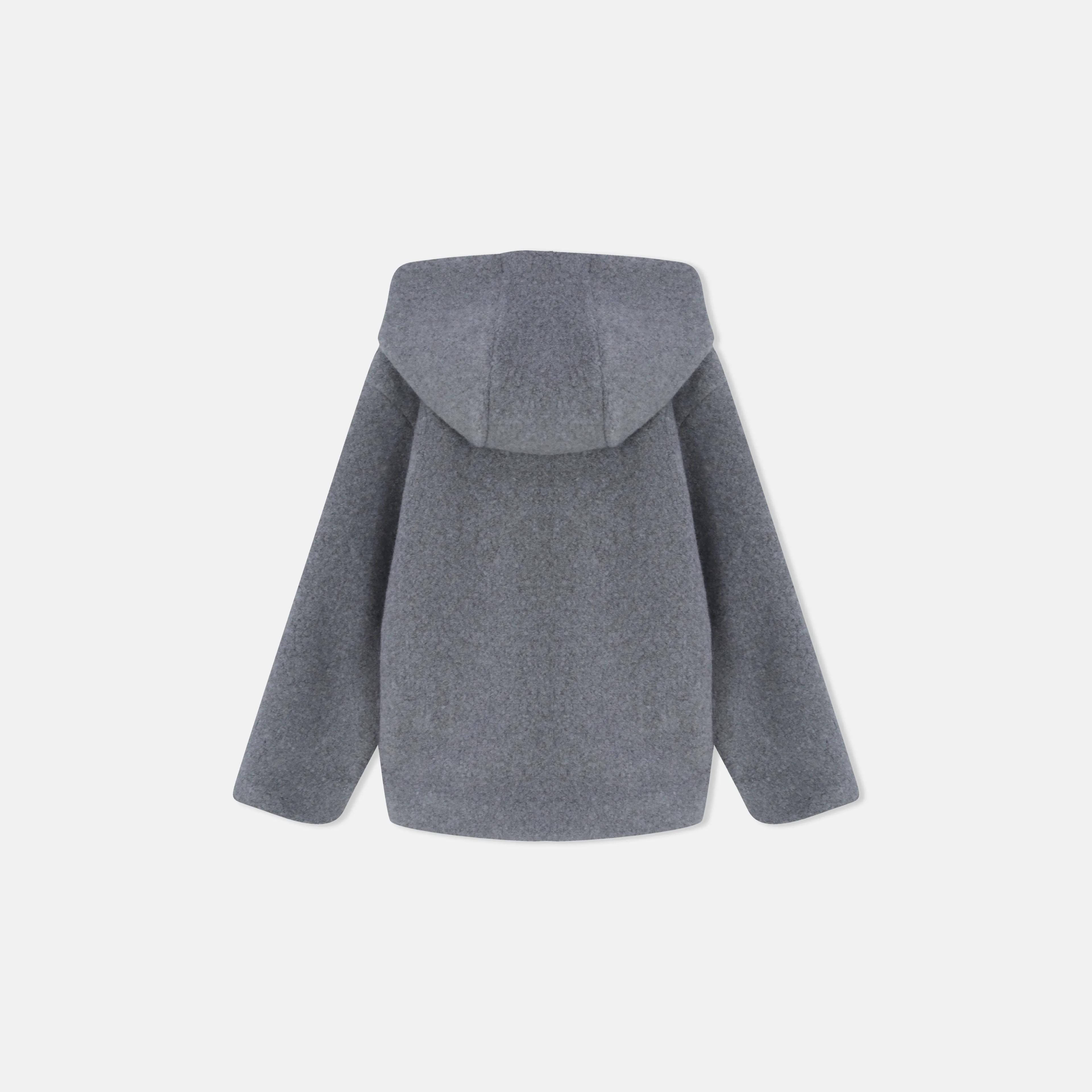 معطف بغطاء رأس وسحاب كامل للأطفال Thumbnail 3