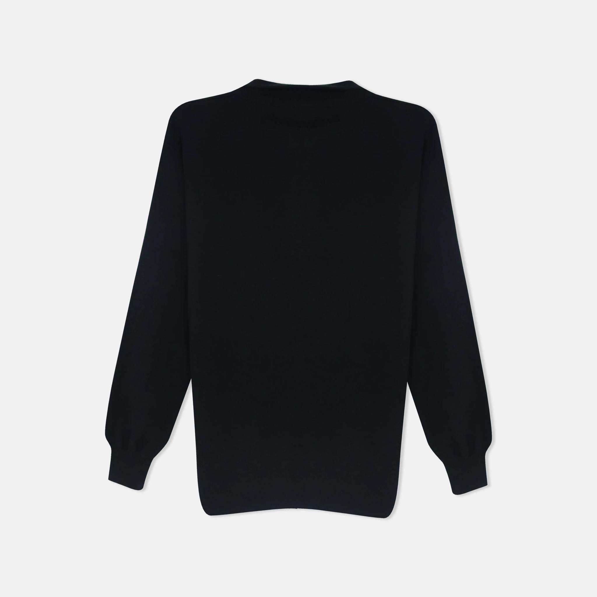 بلوفر رجالي محبوك بنصف سحاب media preview 3