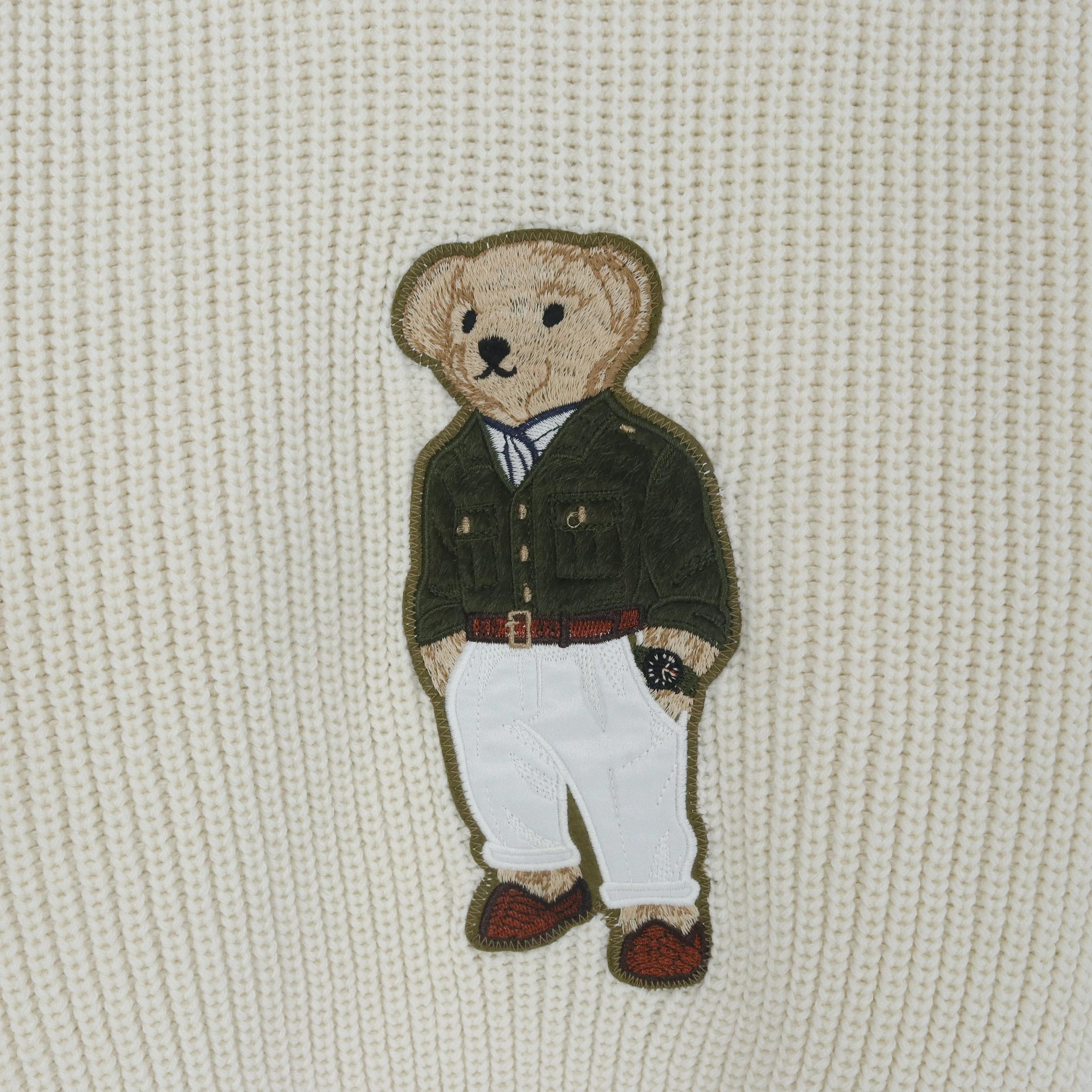 سترة نسائية محبوكة برسومات دب Thumbnail 3