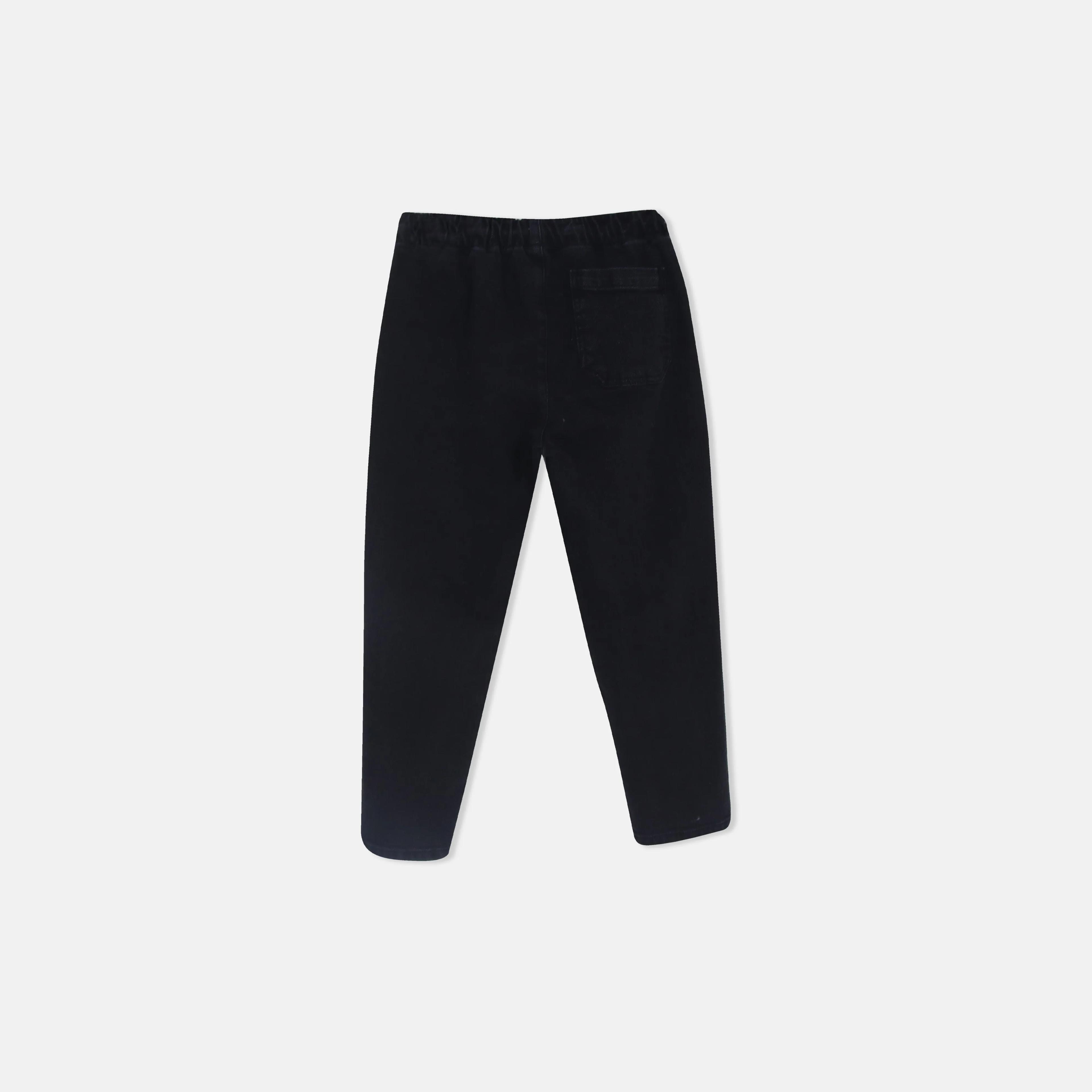 بنطلون جينز أسود مطاطي بقصة ضيقة للأولاد Thumbnail 3