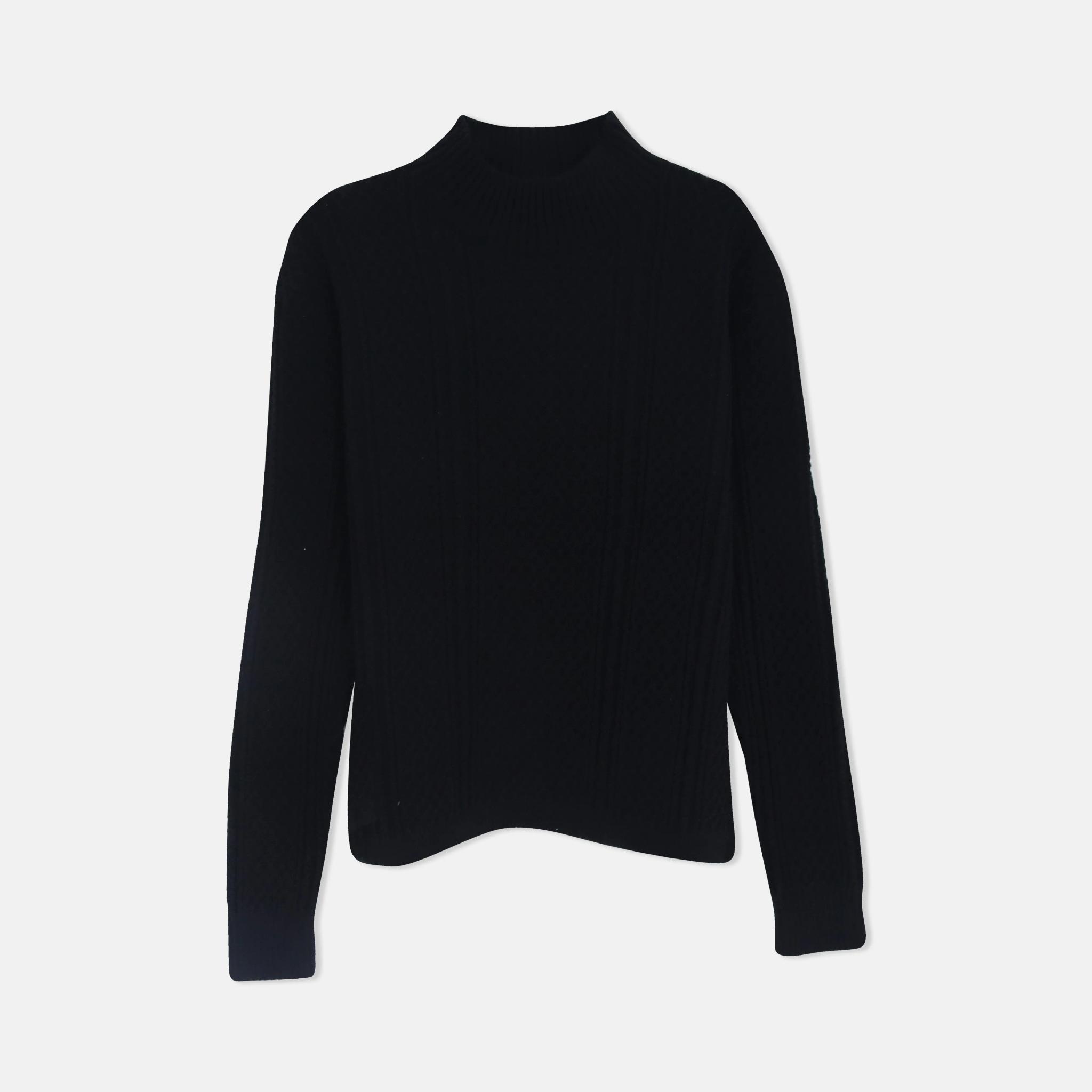 سترة نسائية محبوكة برقبة دائرية alternative product image