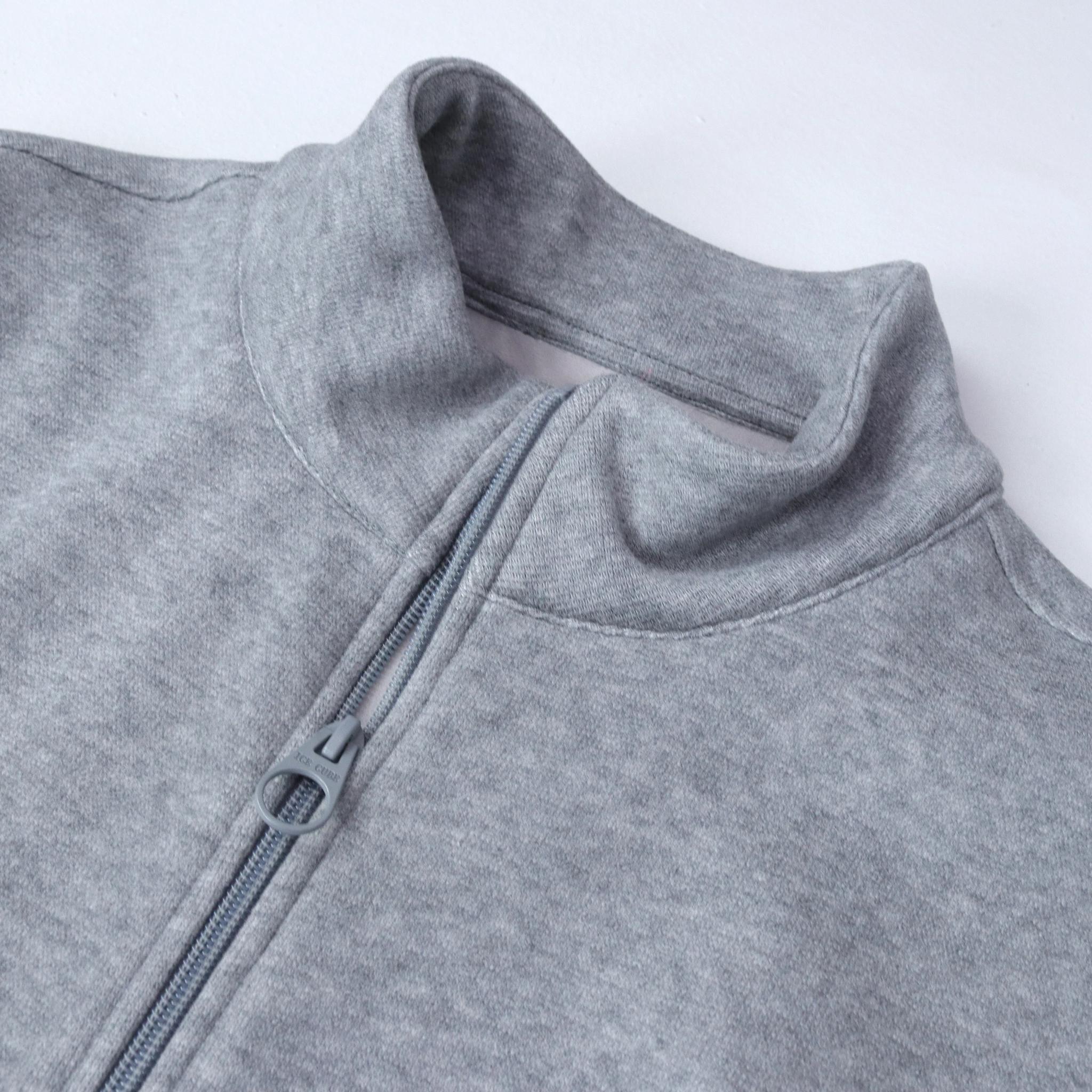 جاكيت رجالي كاجوال بسحاب كامل وياقة قائمة media preview 2