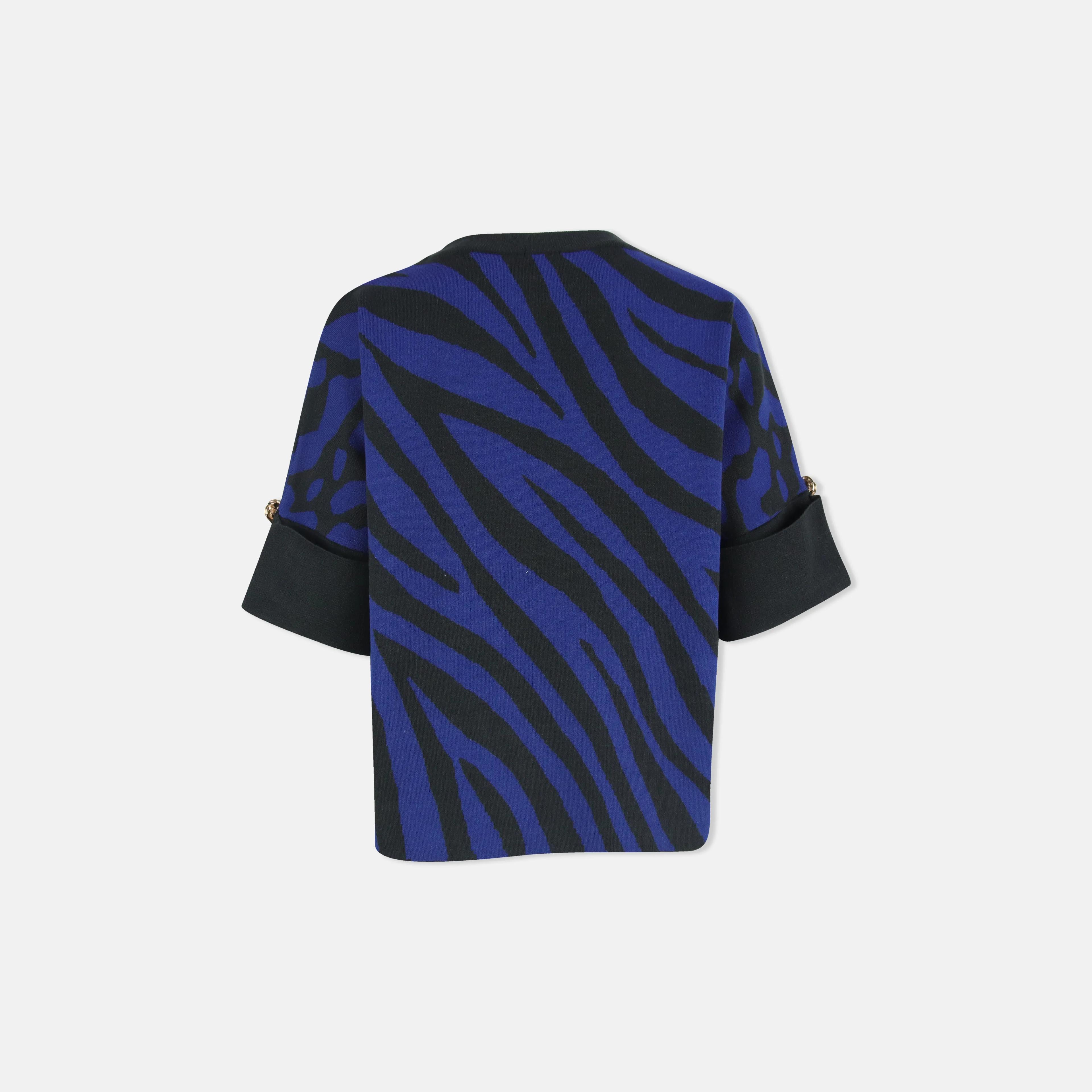 سترة نسائية محبوكة بنمط موجة Thumbnail 4