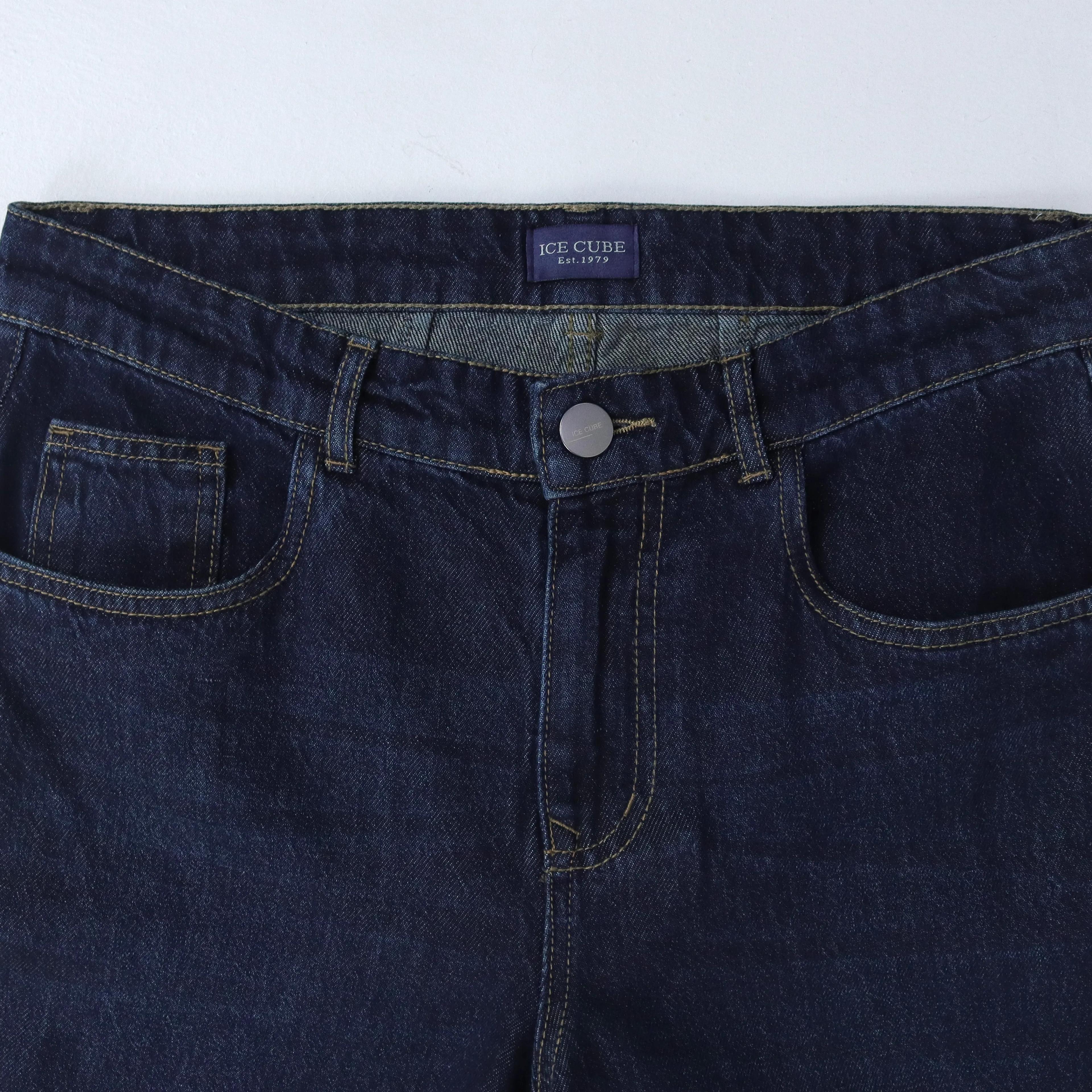 بنطلون جينز رجالي كلاسيكي بقصة مستقيمة Thumbnail 2