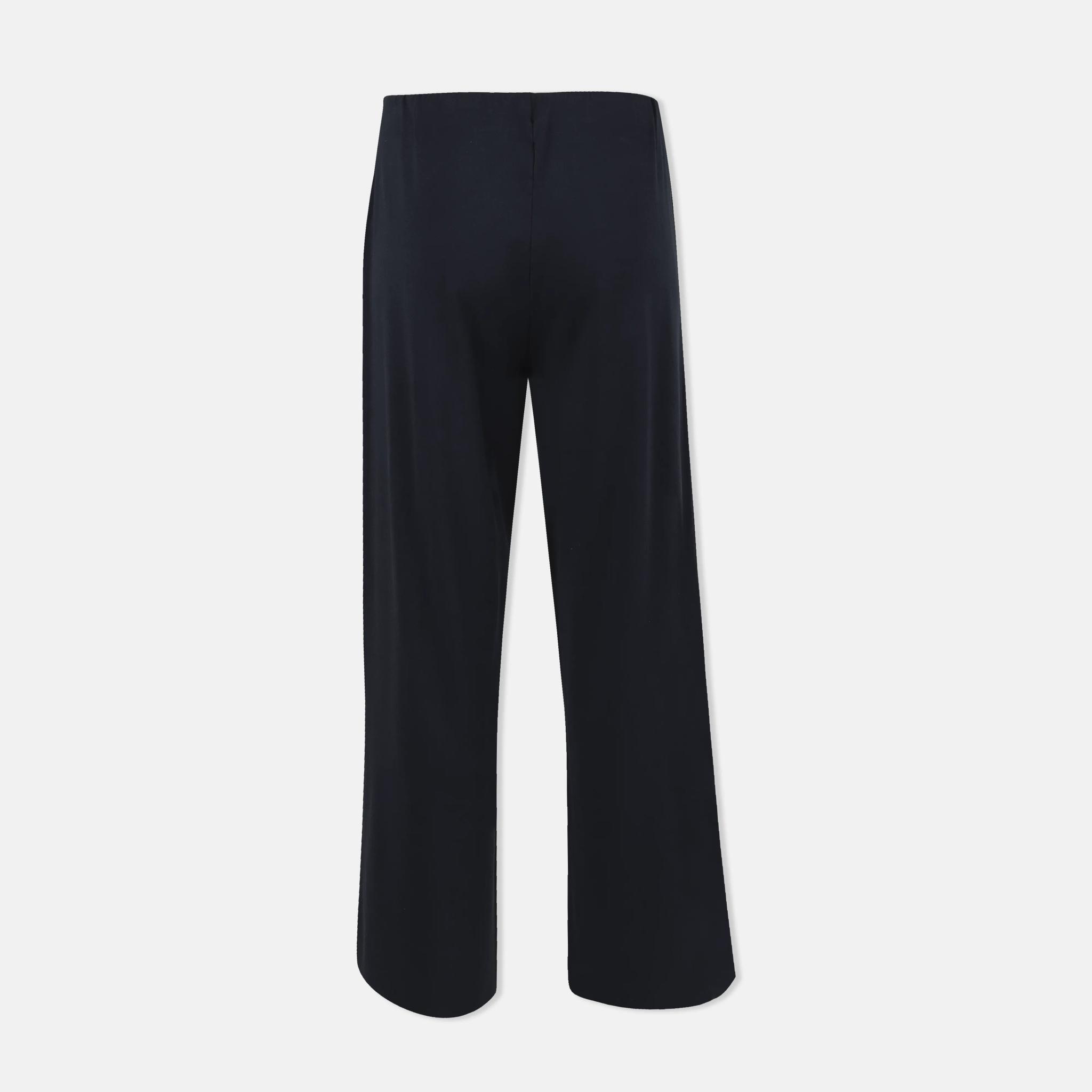 بنطلون جيرسي قطني عالي الخصر للنساء media preview 3