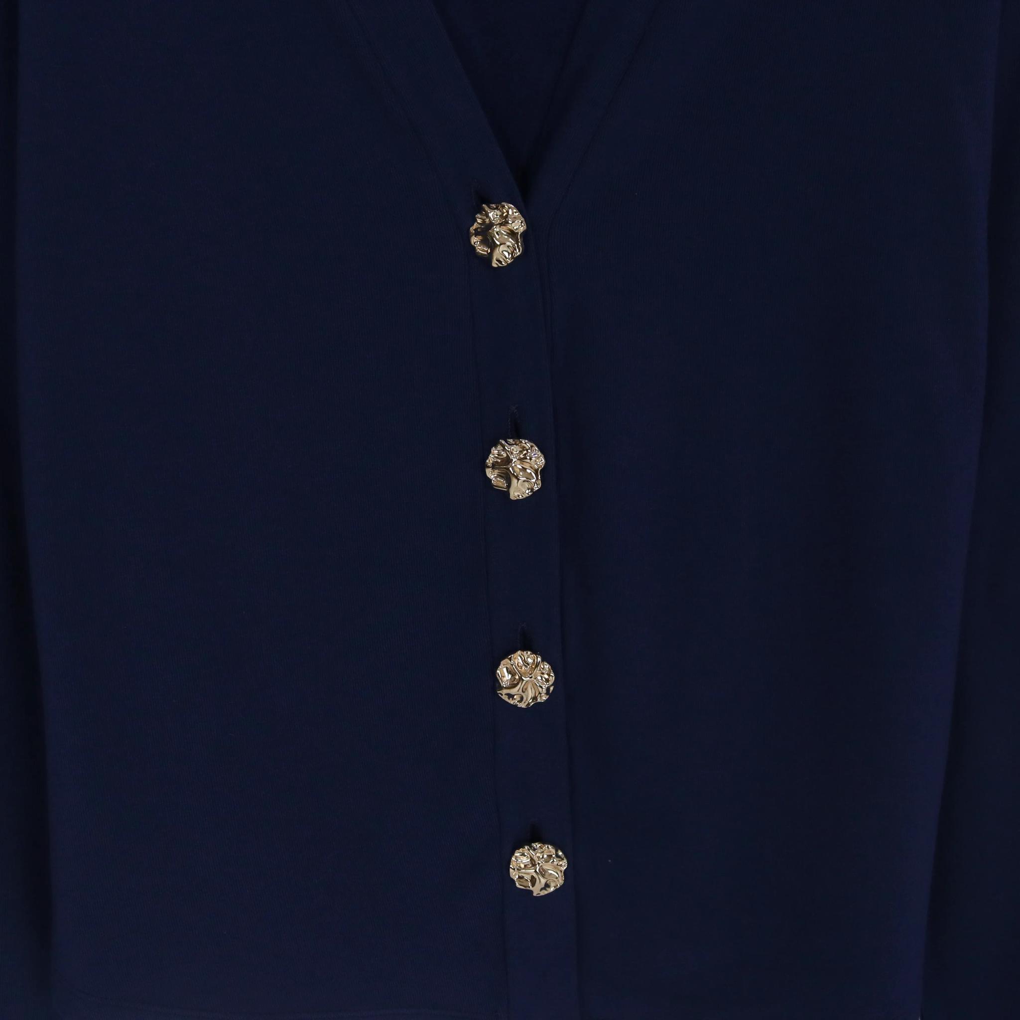 Women’s V-Neck Rayon-Blend Knit Cardigan media preview 3