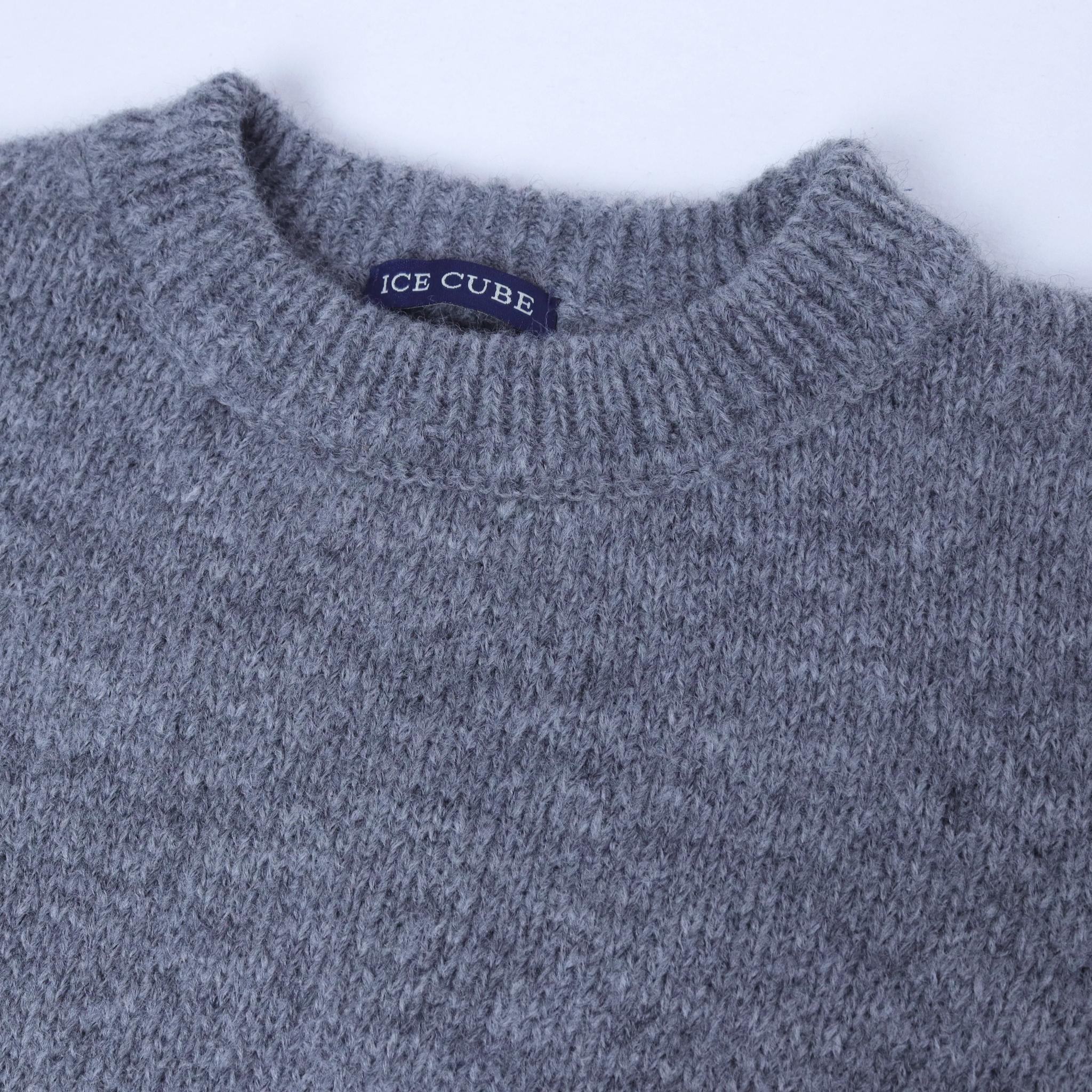 كنزة صوفية مريحة للأولاد برقبة دائرية media preview 2