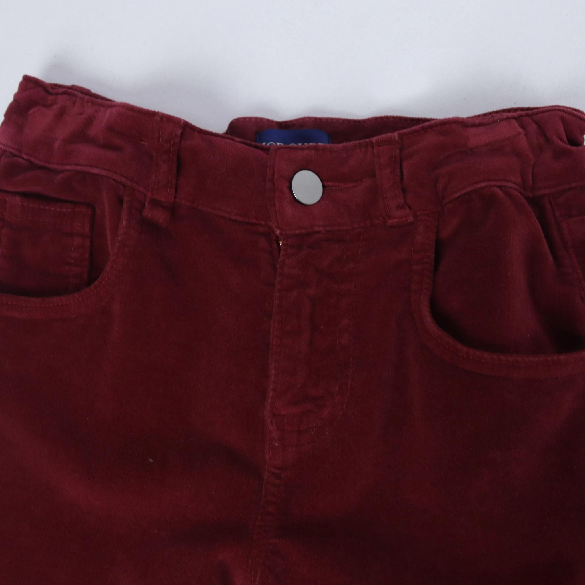 بنطلون مخملي عالي الخصر للبنات media preview 2