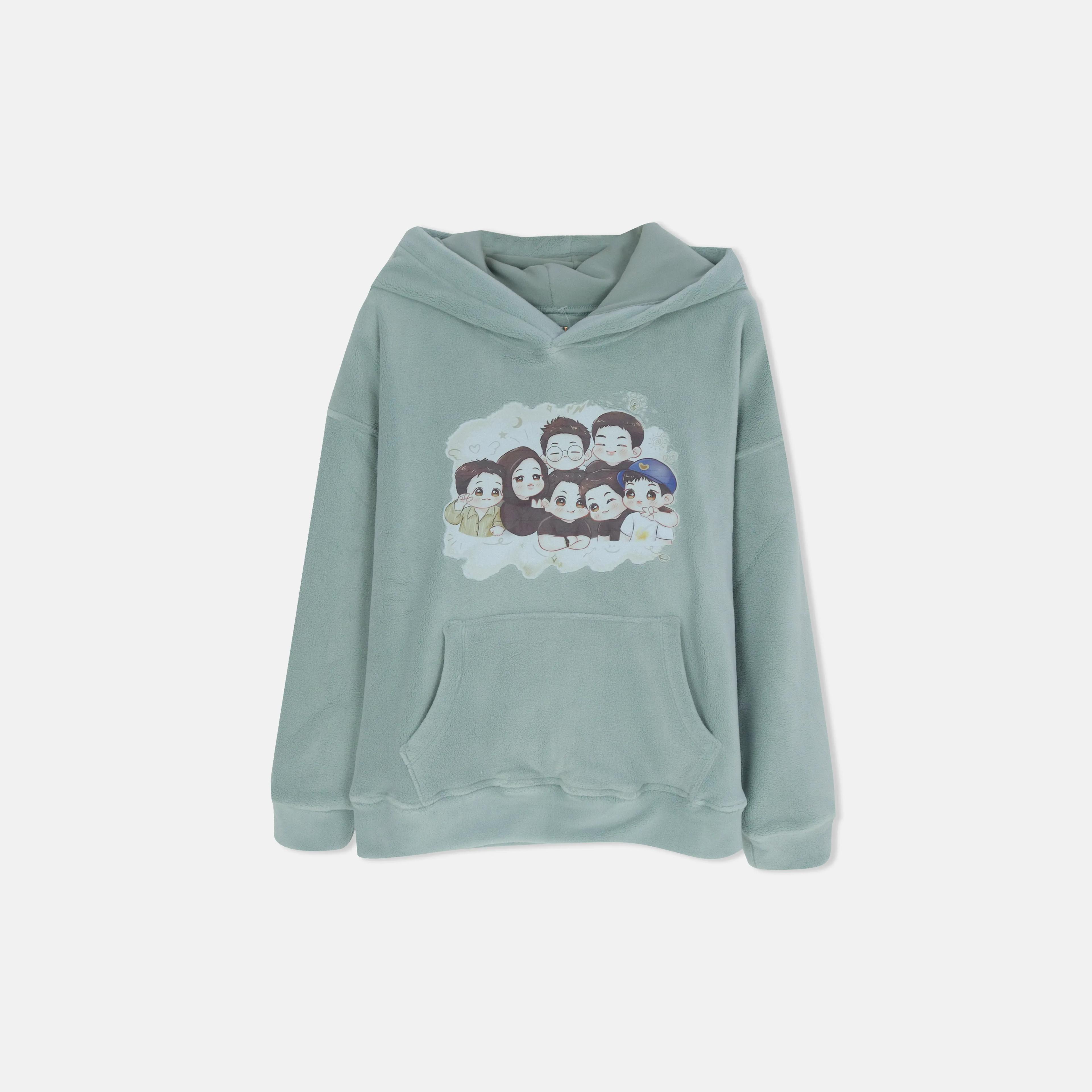 سويت شيرت للأطفال من الصوف التقني المطاطي برسومات Thumbnail 1