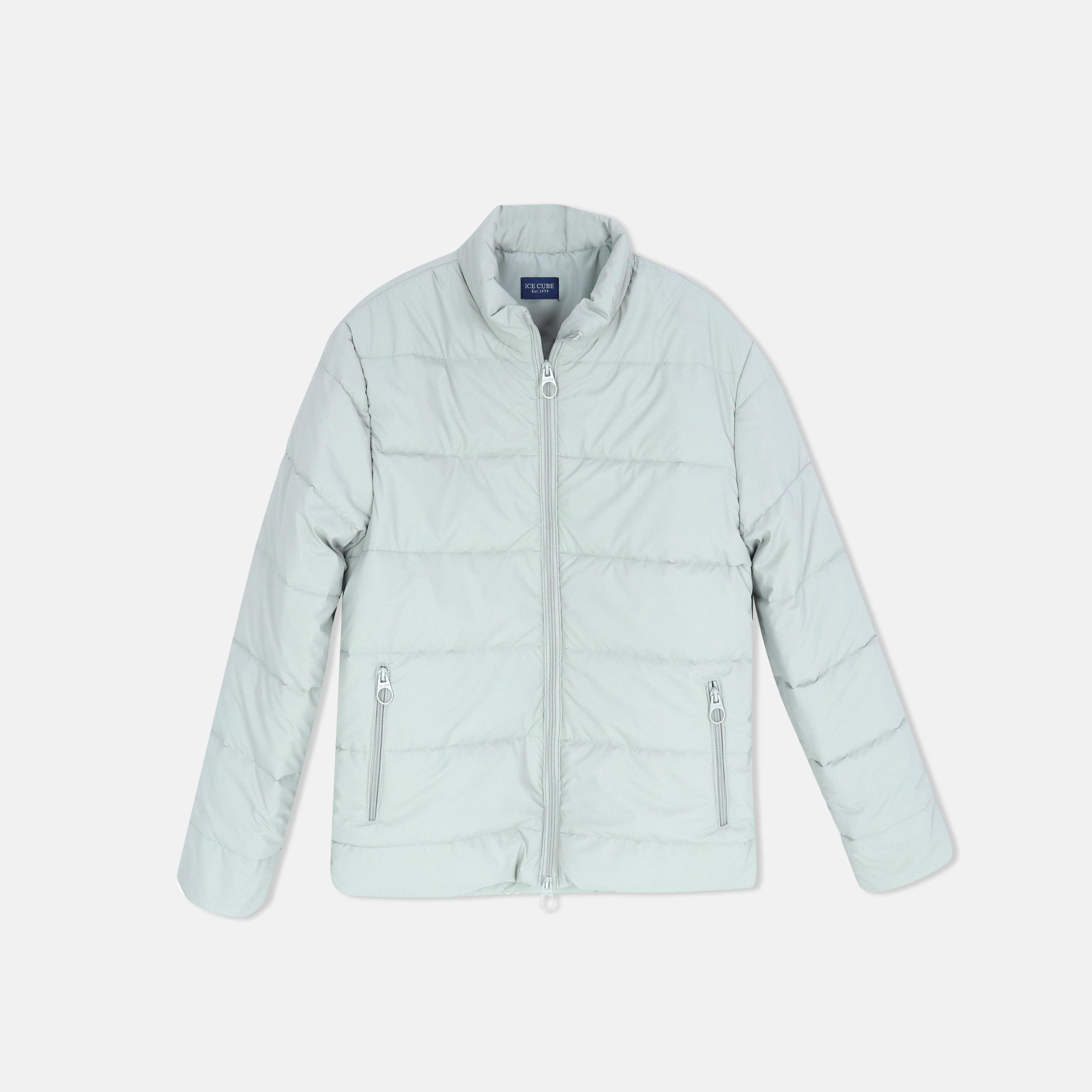 جاكيت رجالي مبطن بسحاب كامل وياقة عالية Thumbnail 1