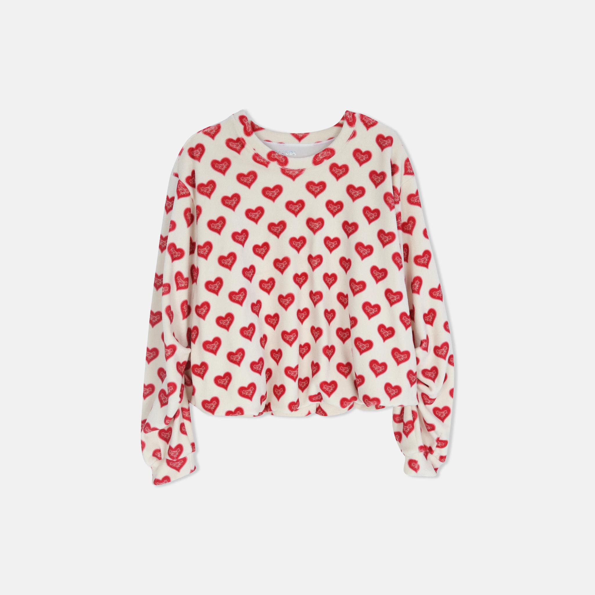 طقم ملابس منزلية مطبوع من قطعتين للنساء - بلوزة قصيرة وبنطال واسع الساقين alternative product image