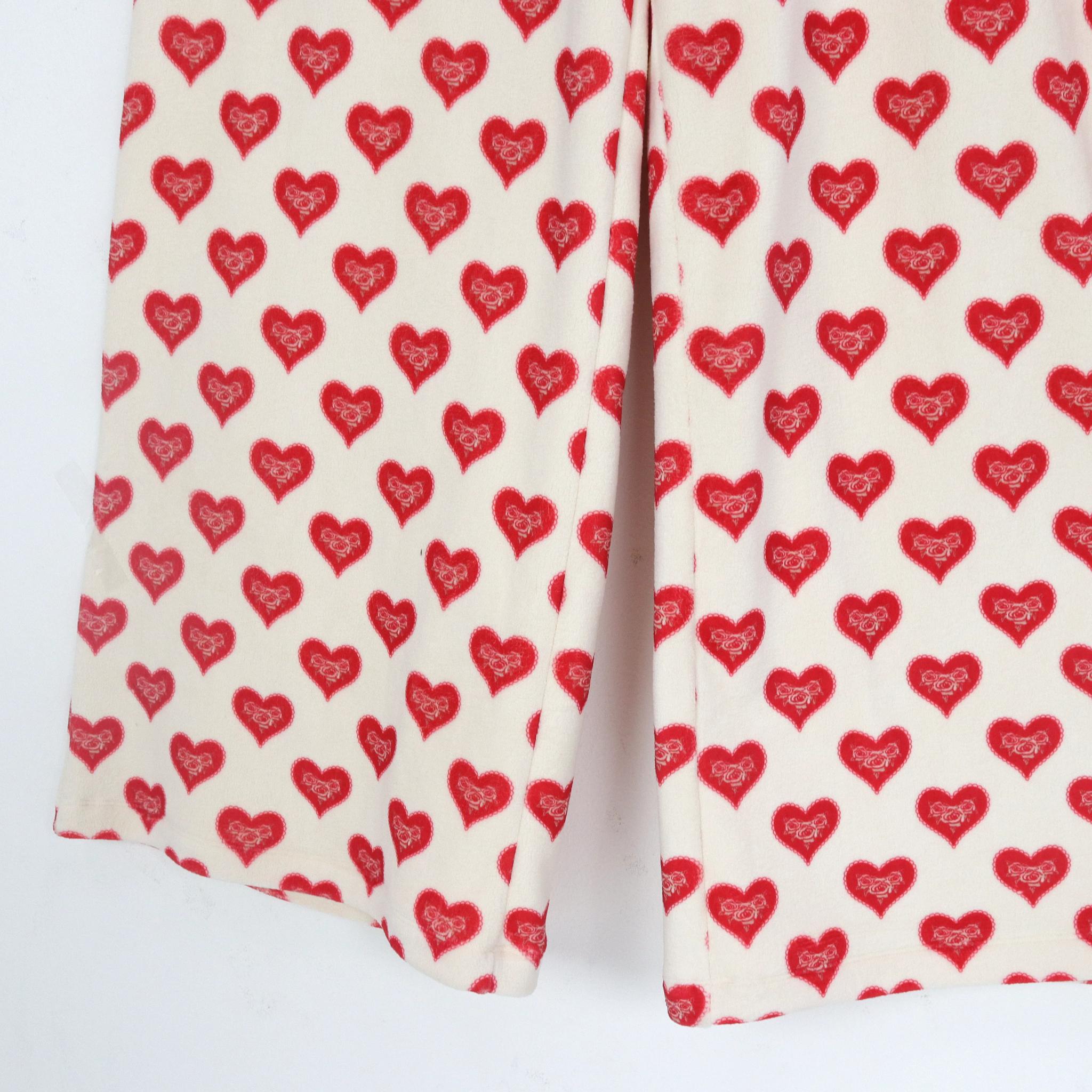 طقم ملابس منزلية مطبوع من قطعتين للنساء - بلوزة قصيرة وبنطال واسع الساقين media preview 6