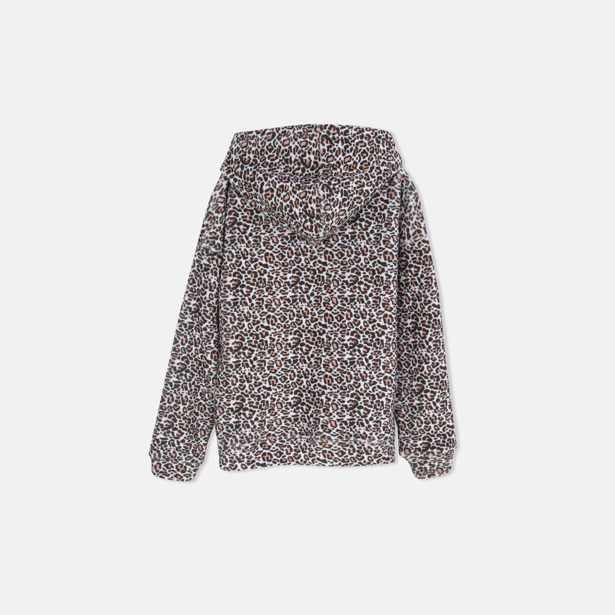 طقم مطبوع برسومات للبنات يتكون من سترة بغطاء رأس وبنطال رياضي مطابق media preview 5