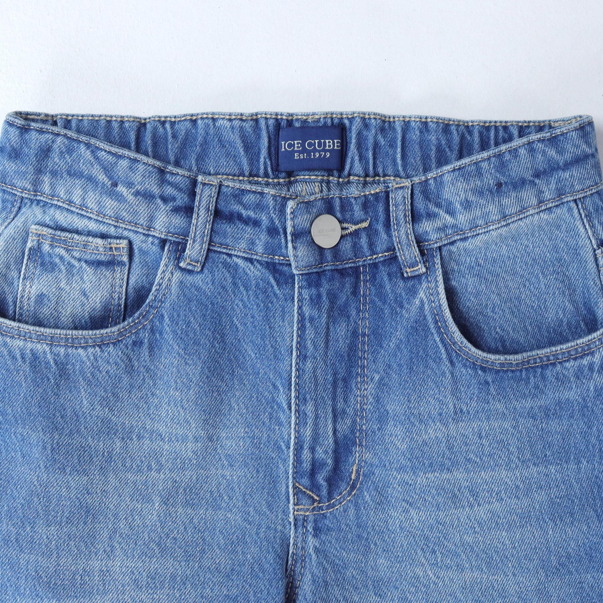 بنطلون جينز للأولاد بقصة مستقيمة media preview 2