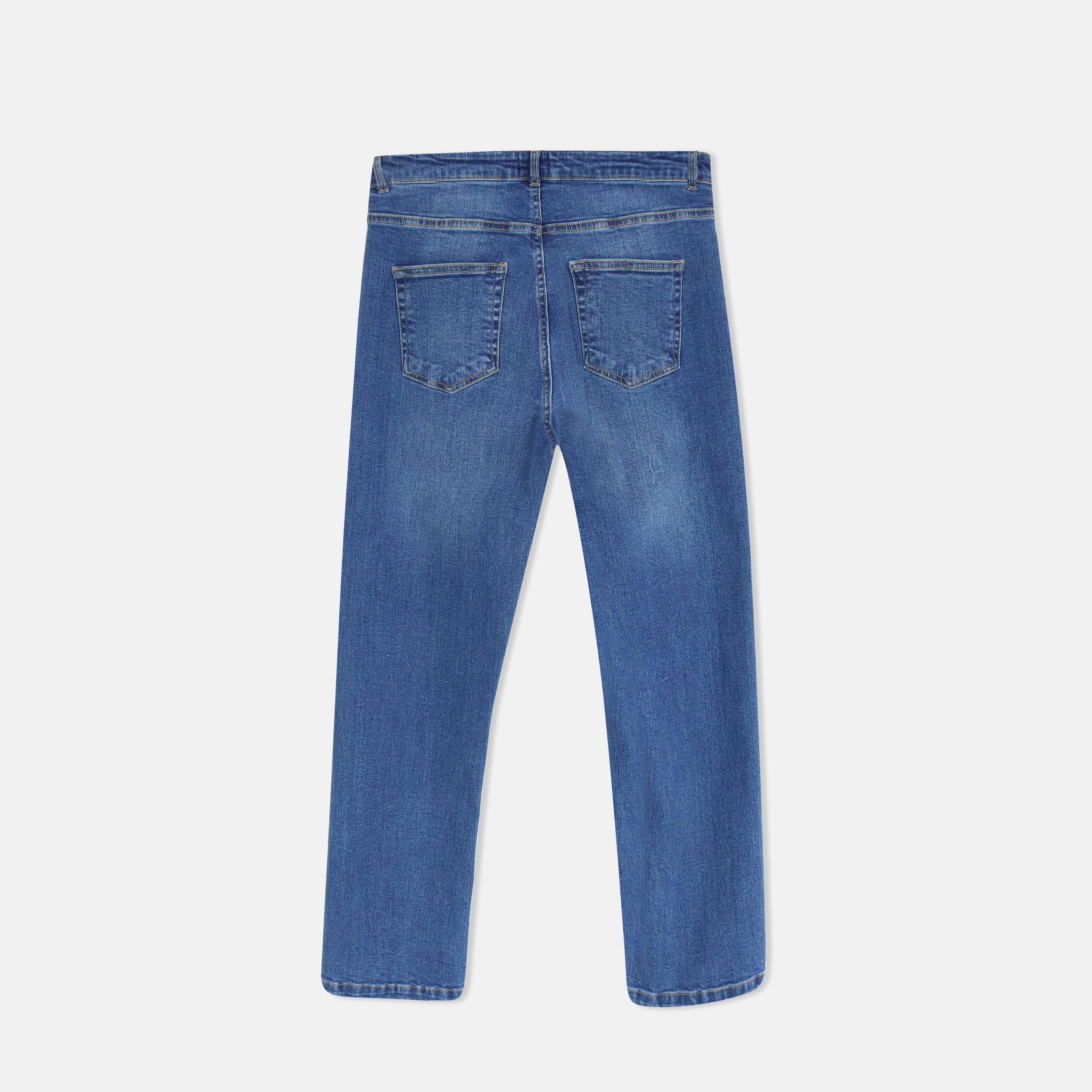 بنطلون جينز نسائي بقصة مستقيمة Thumbnail 3