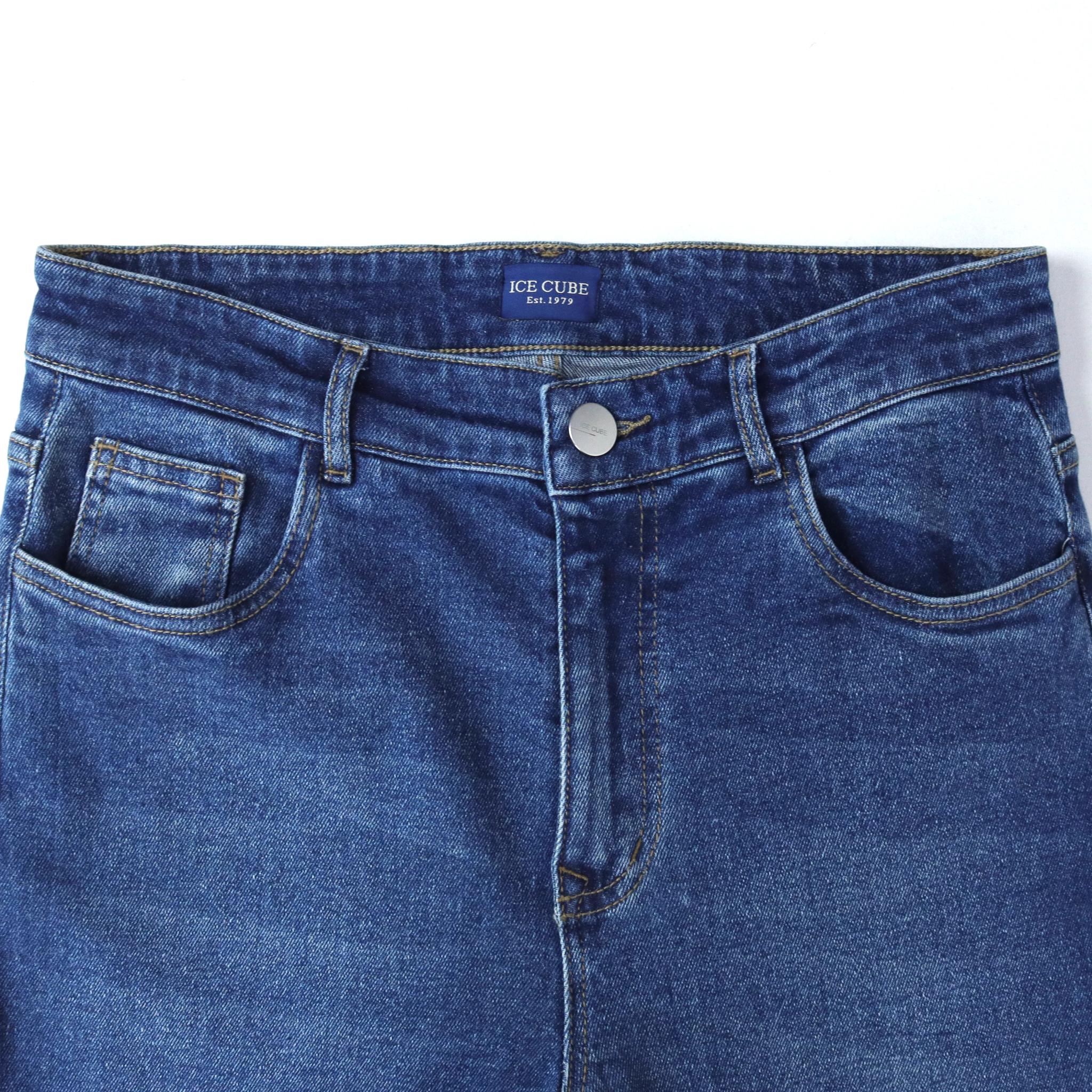 بنطلون جينز رجالي بقصة مستقيمة media preview 2