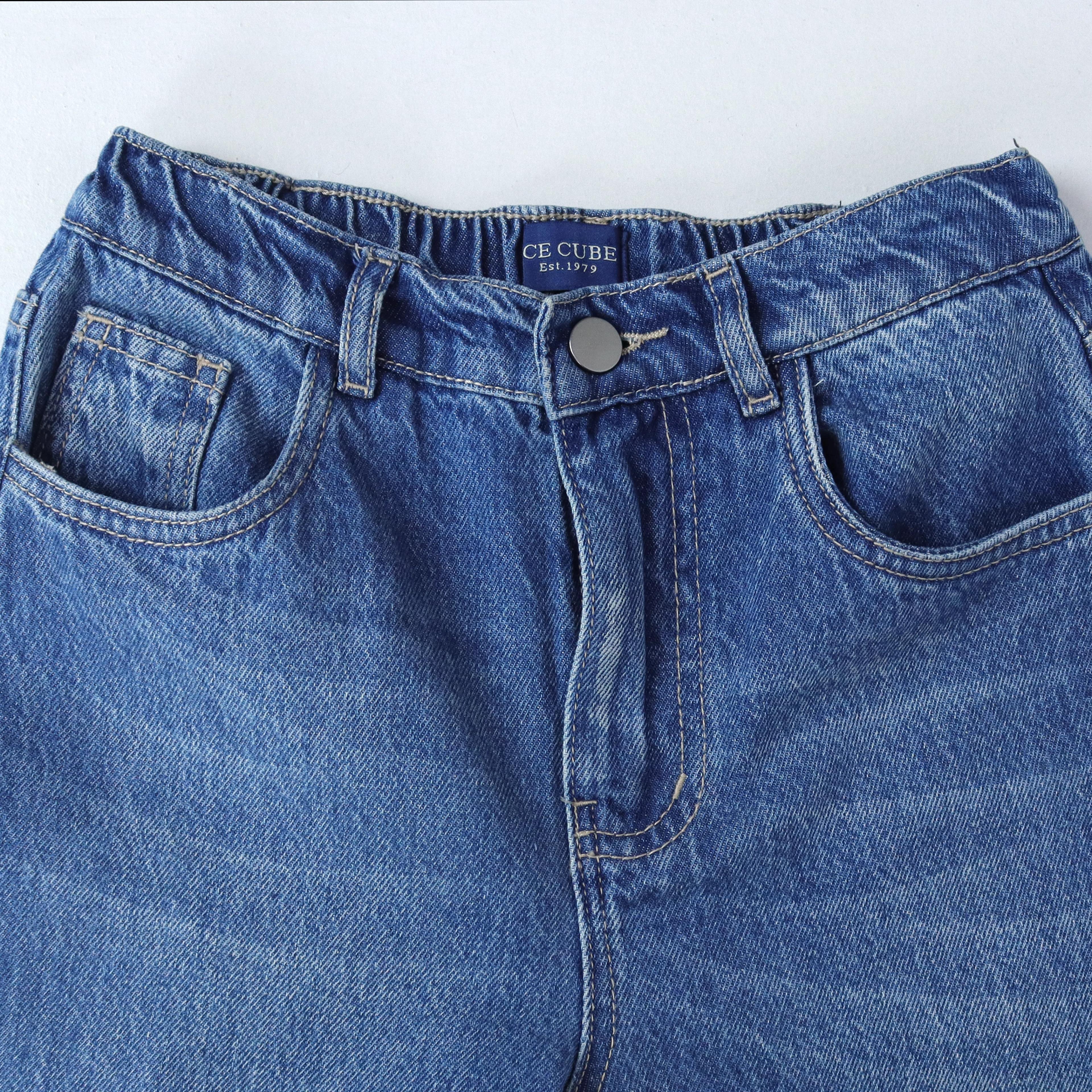 بنطلون جينز عصري ضيق من الأسفل للأولاد Thumbnail 2