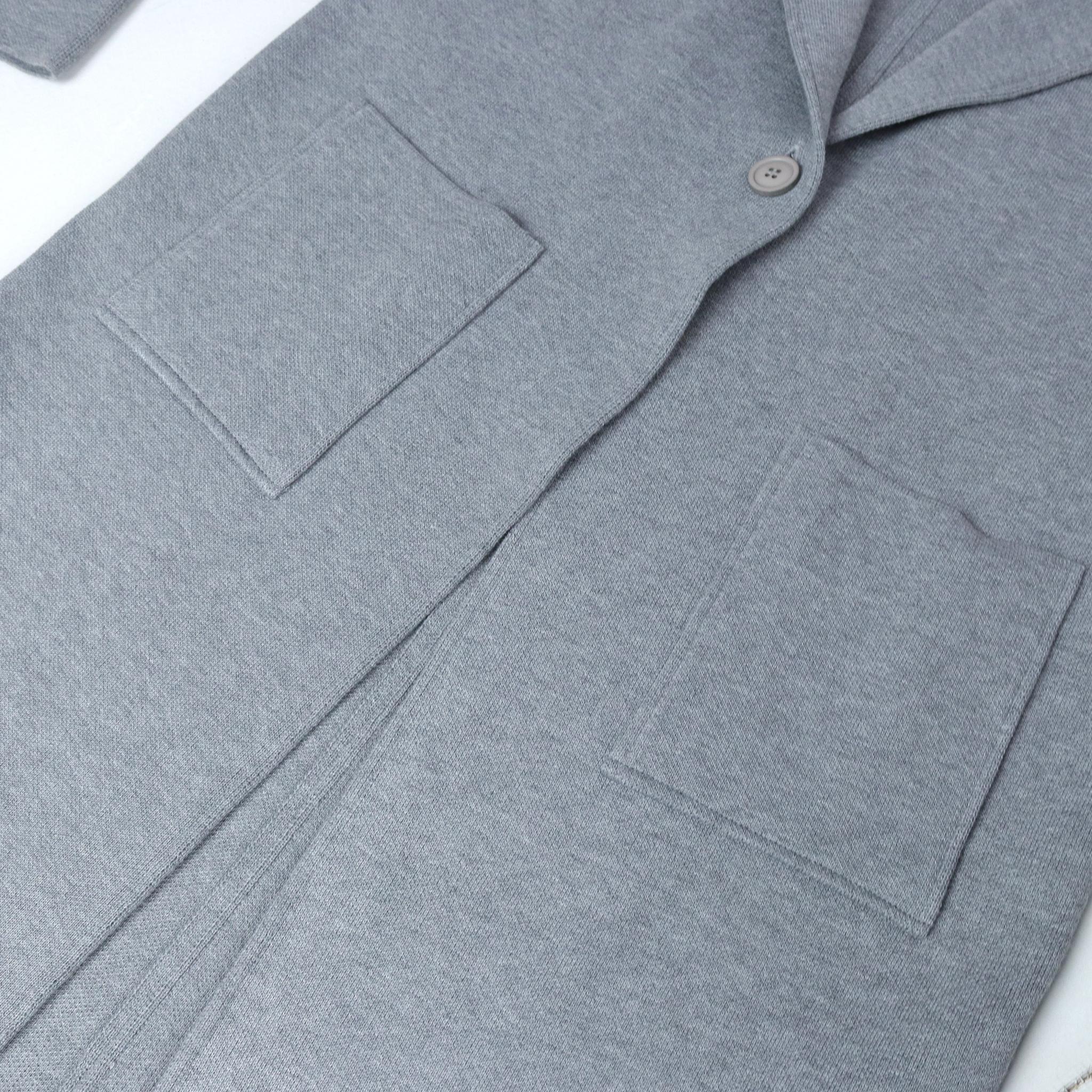 معطف نسائي طويل محبوك بياقة مفتوحة media preview 3