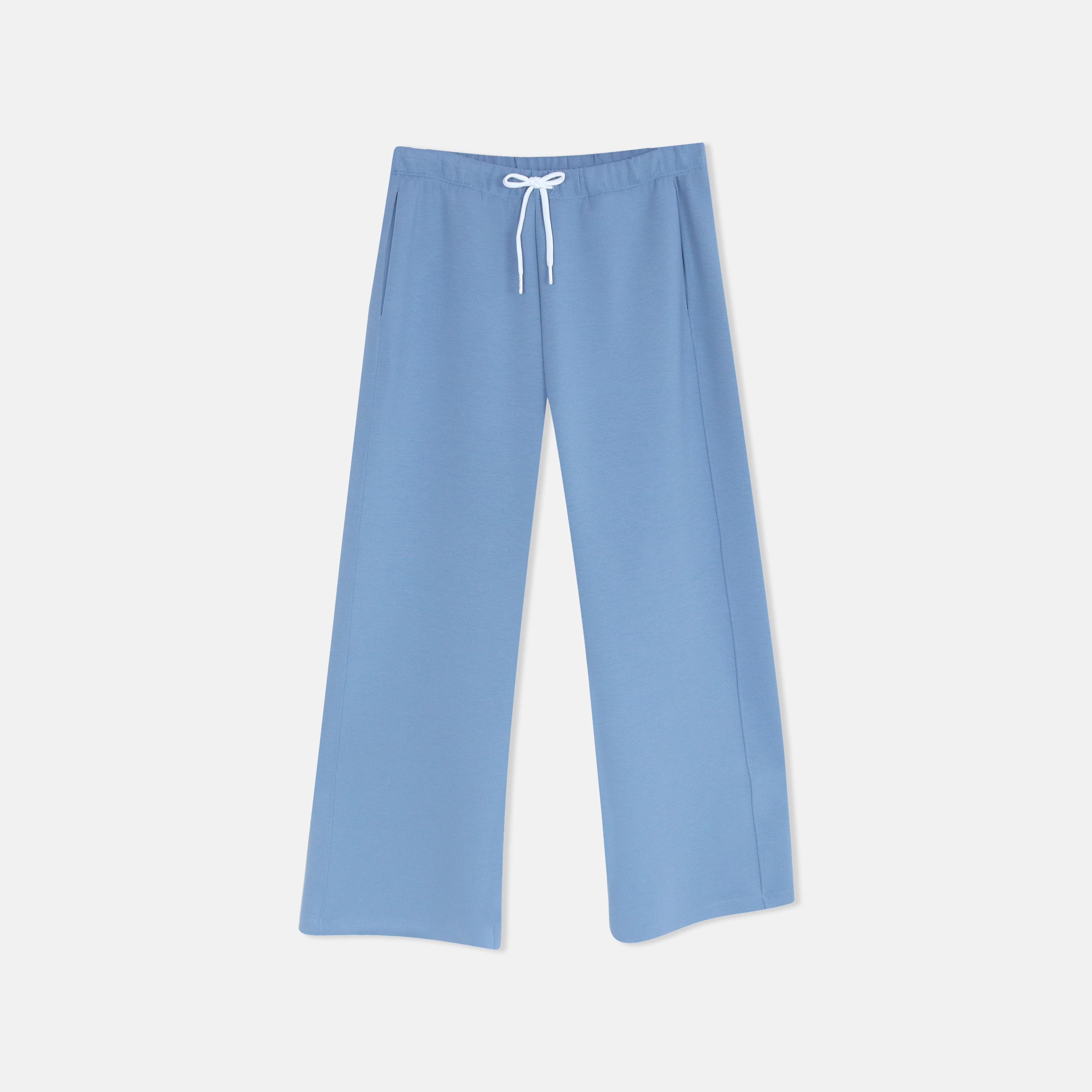 بنطلون رياضي نسائي واسع الساقين برباط Thumbnail 1