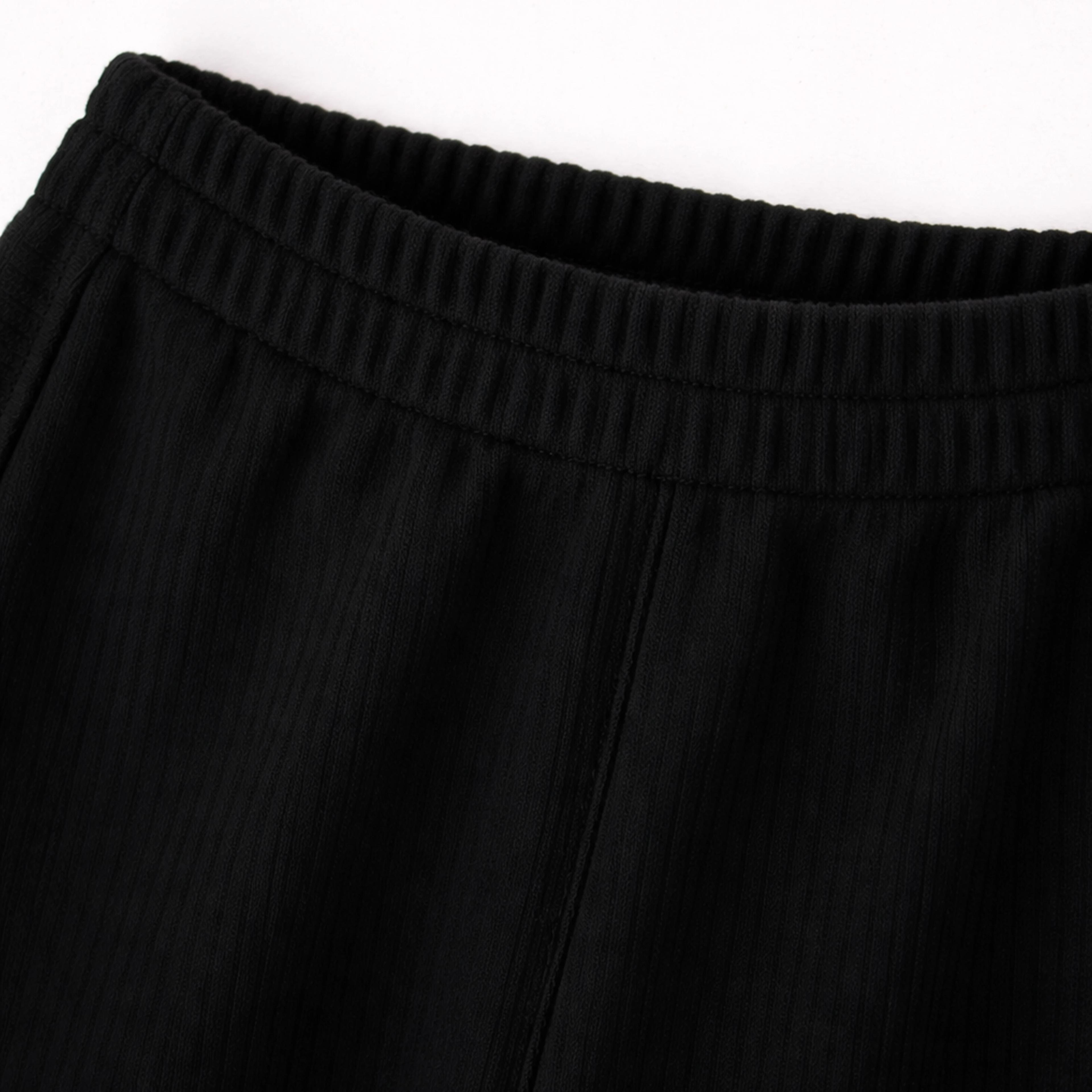 بنطلون واسع الساقين مضلع للبنات Thumbnail 2