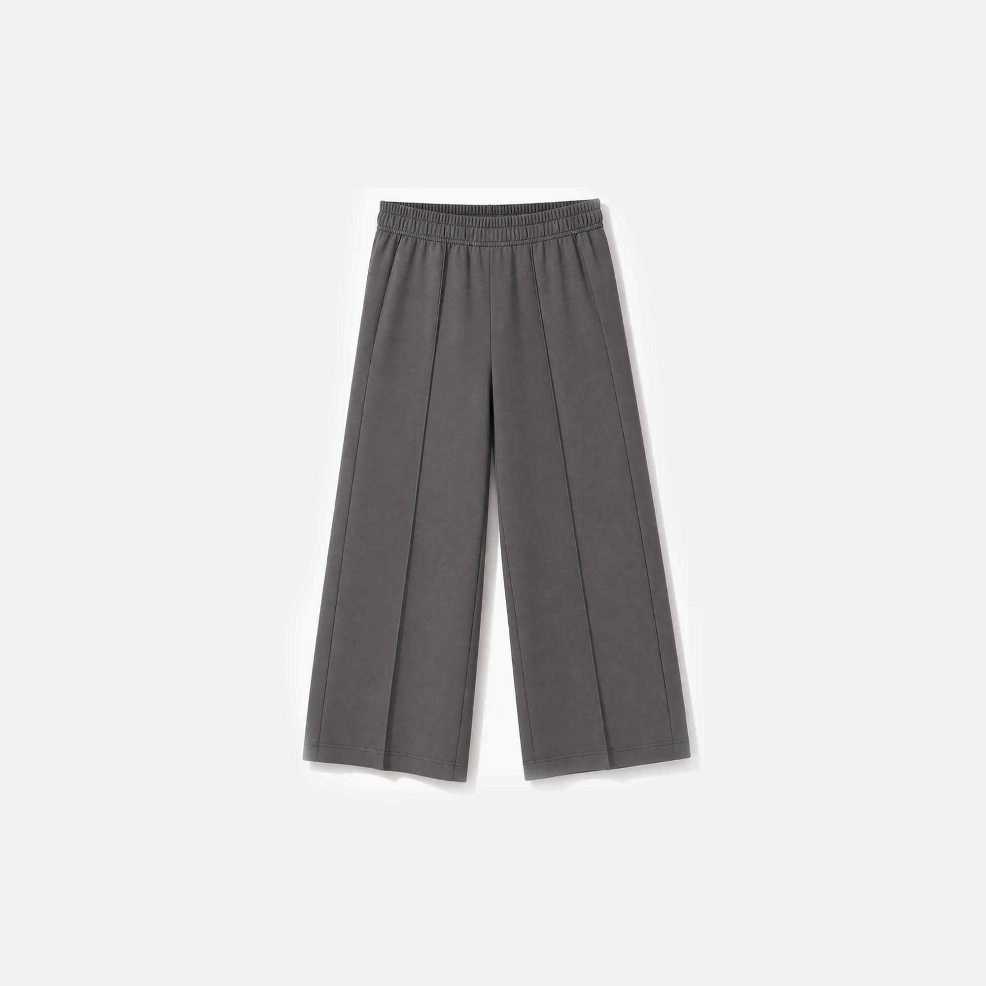 بنطلون واسع الساقين للبنات بتصميم مطوي Thumbnail 1