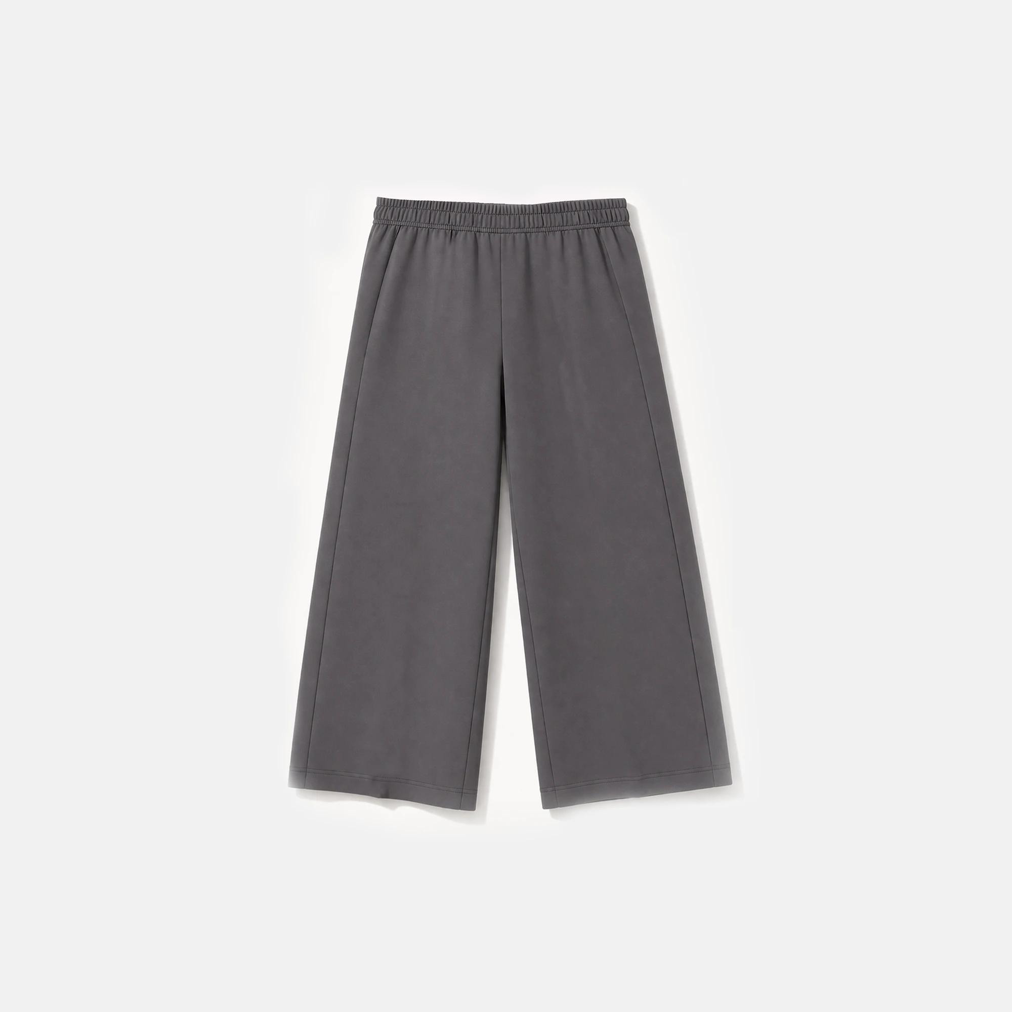 بنطلون واسع الساقين للبنات بتصميم مطوي Thumbnail 3