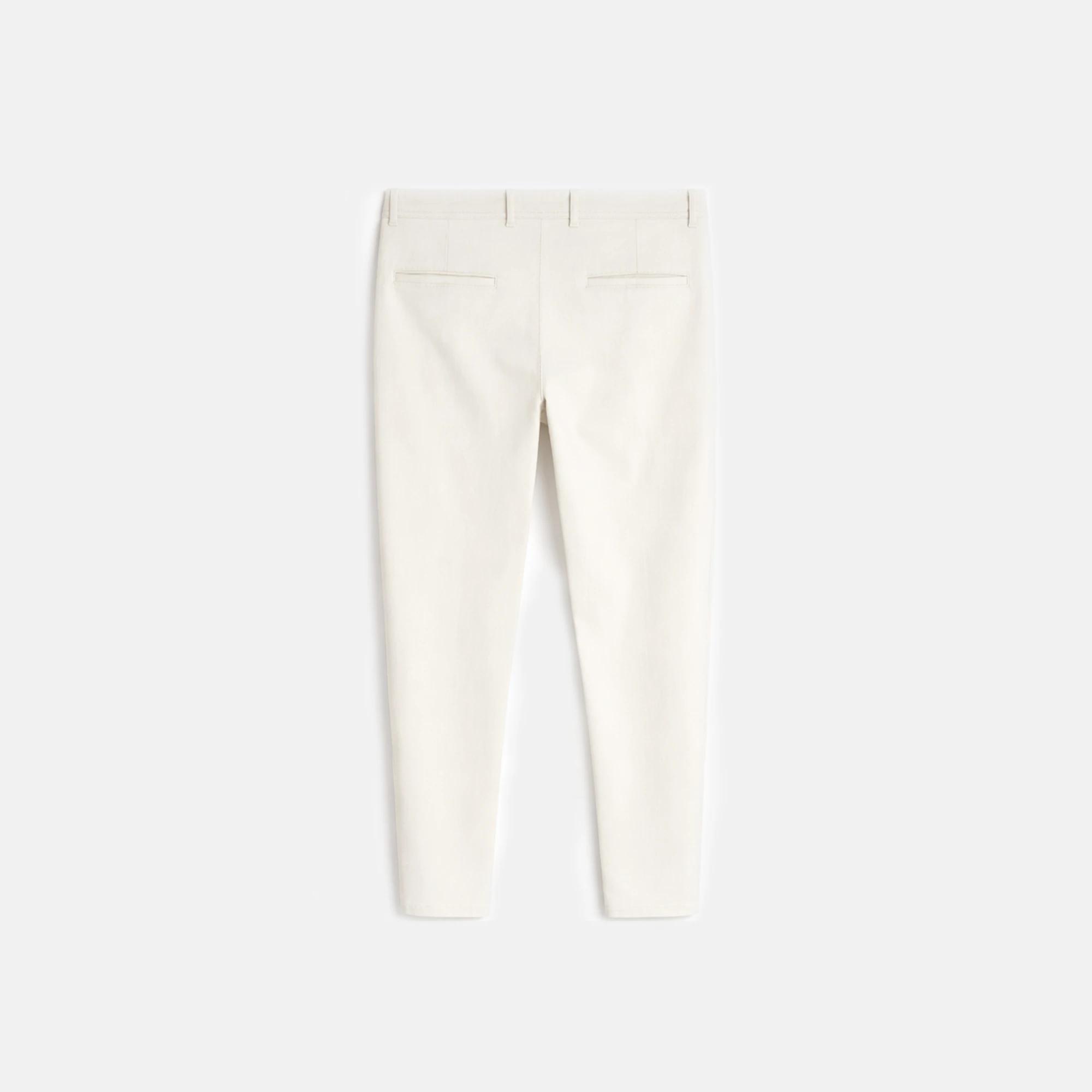 بنطلون تشينو رجالي ضيق مستقيم من القطن المطاطي media preview 3