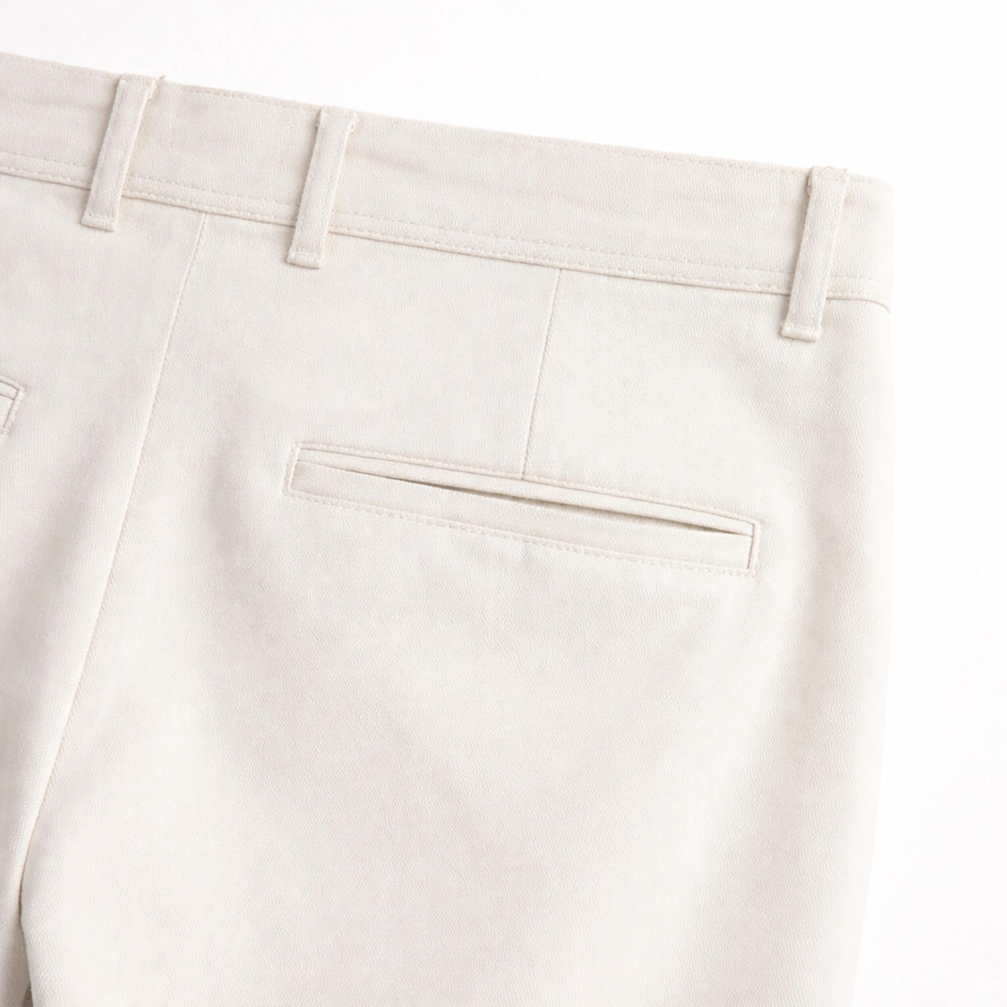 بنطلون تشينو رجالي ضيق مستقيم من القطن المطاطي Thumbnail 4