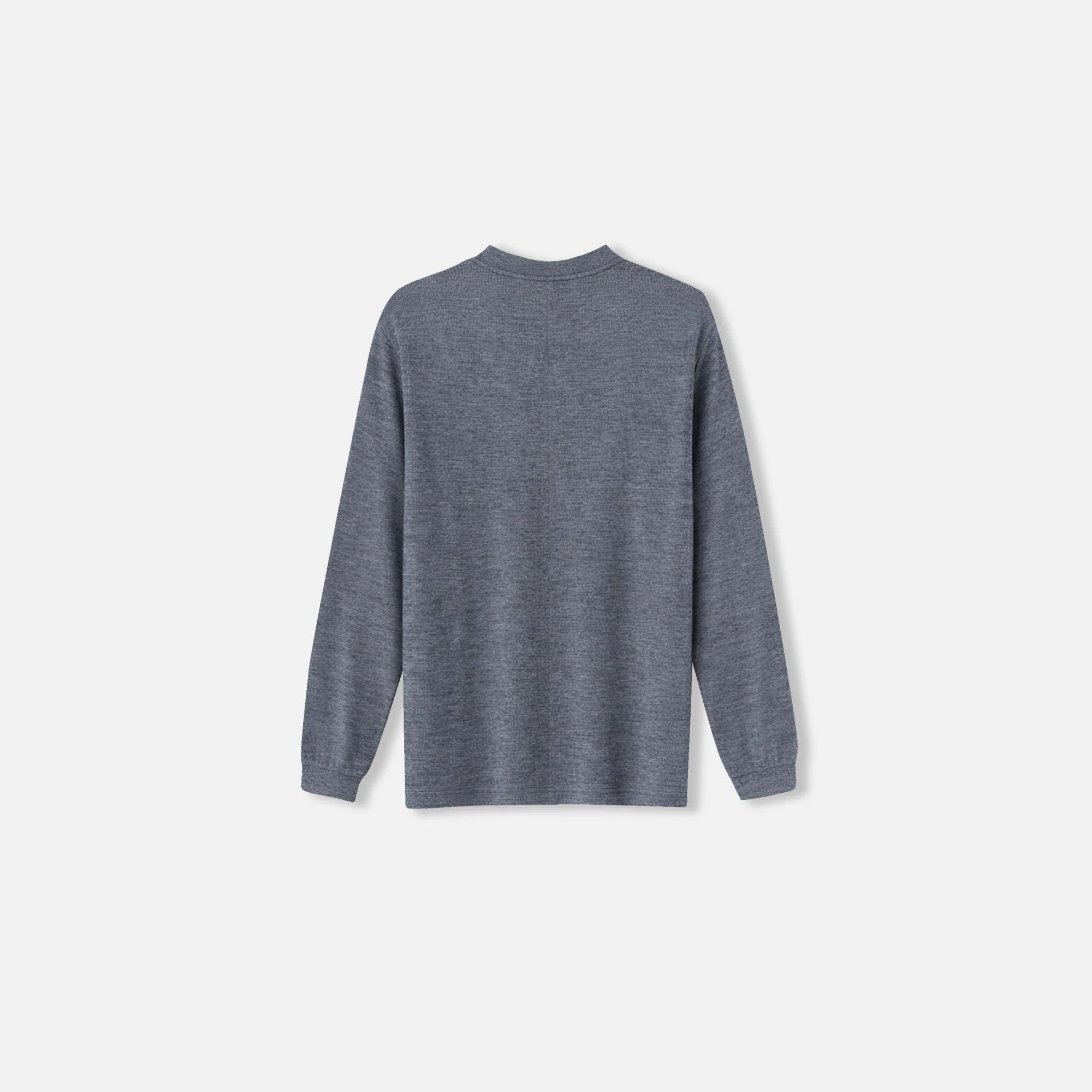 كنزة قطنية رجالية بأكمام طويلة ورقبة دائرية Thumbnail 3