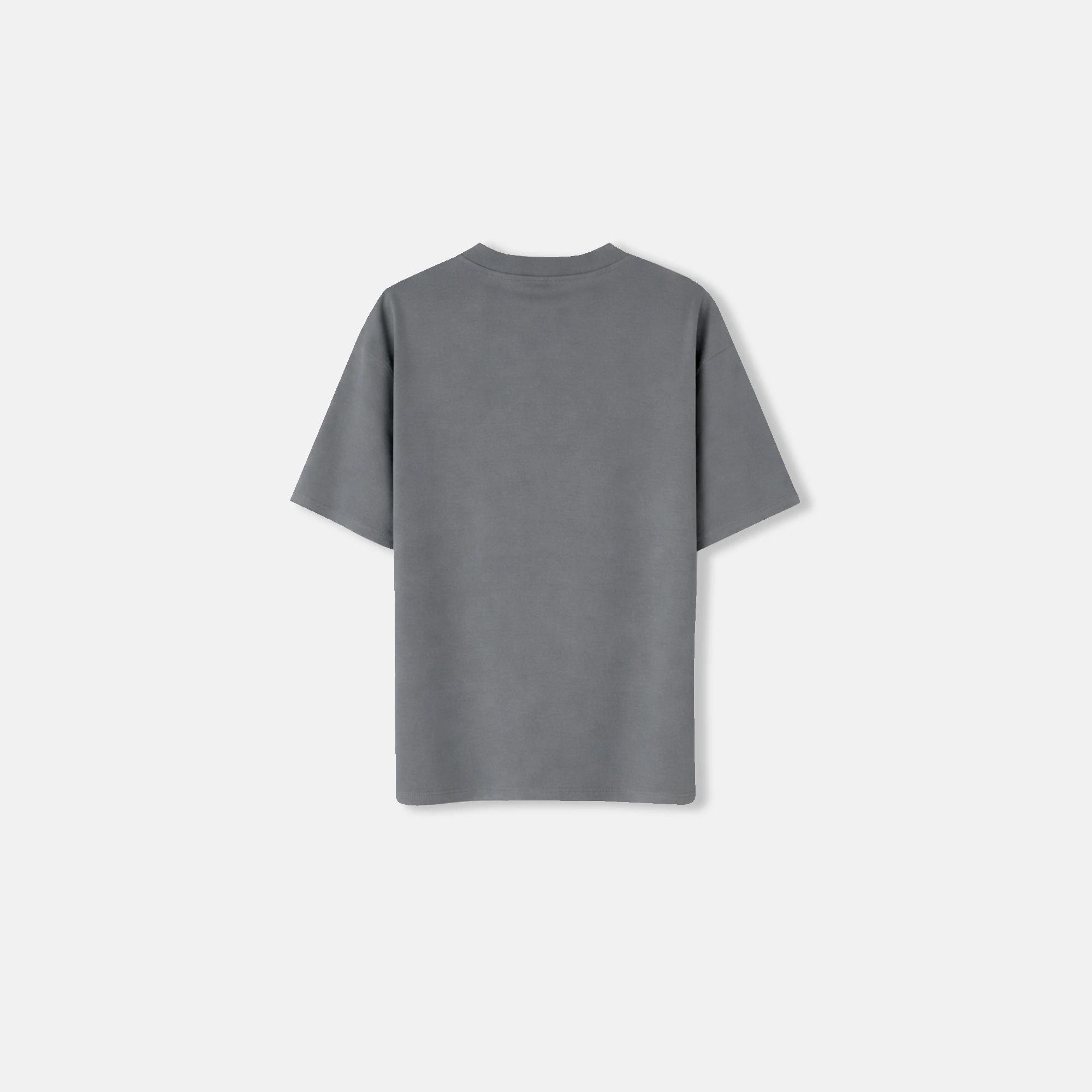 تيشيرت رجالي قطني برقبة دائرية وشعار Thumbnail 4