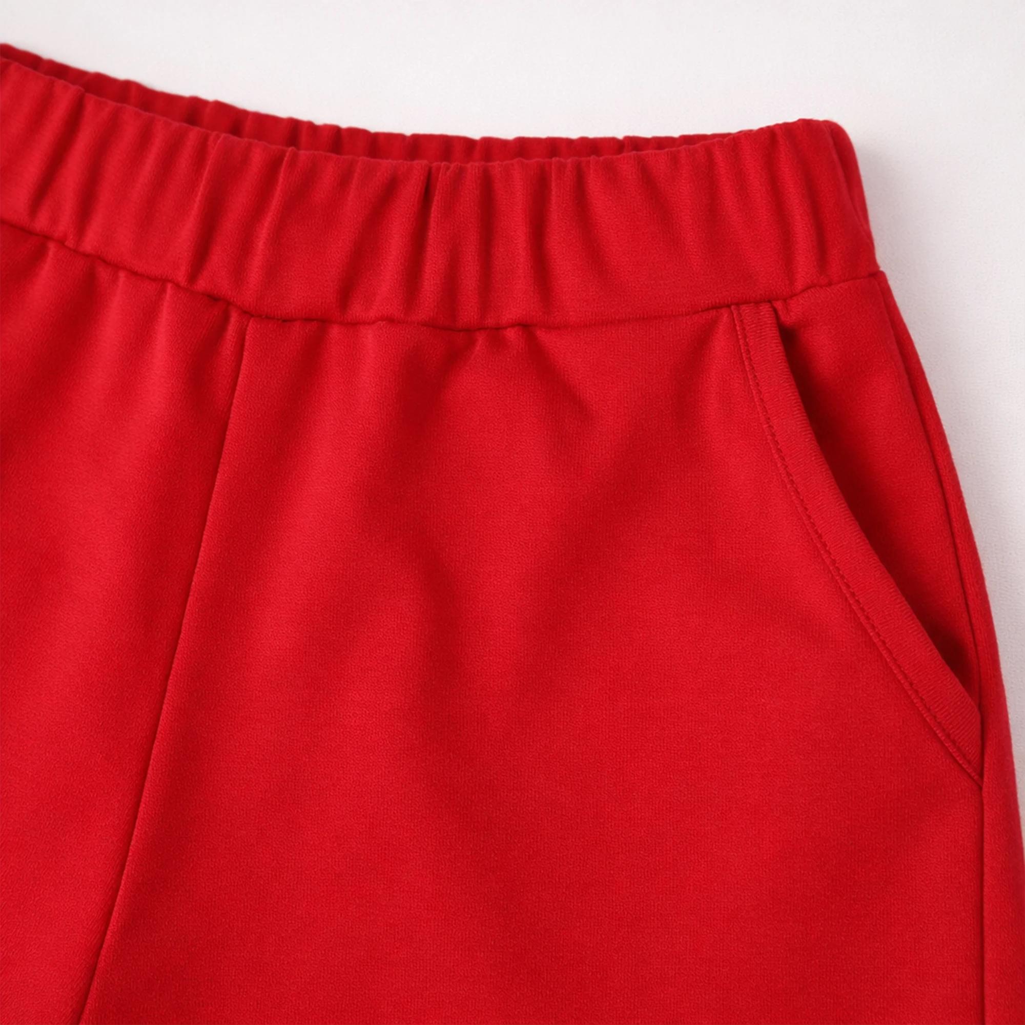 طقم ملابس بناتي من قطعتين: تي شيرت فضفاض وبنطال واسع الساقين Thumbnail 5