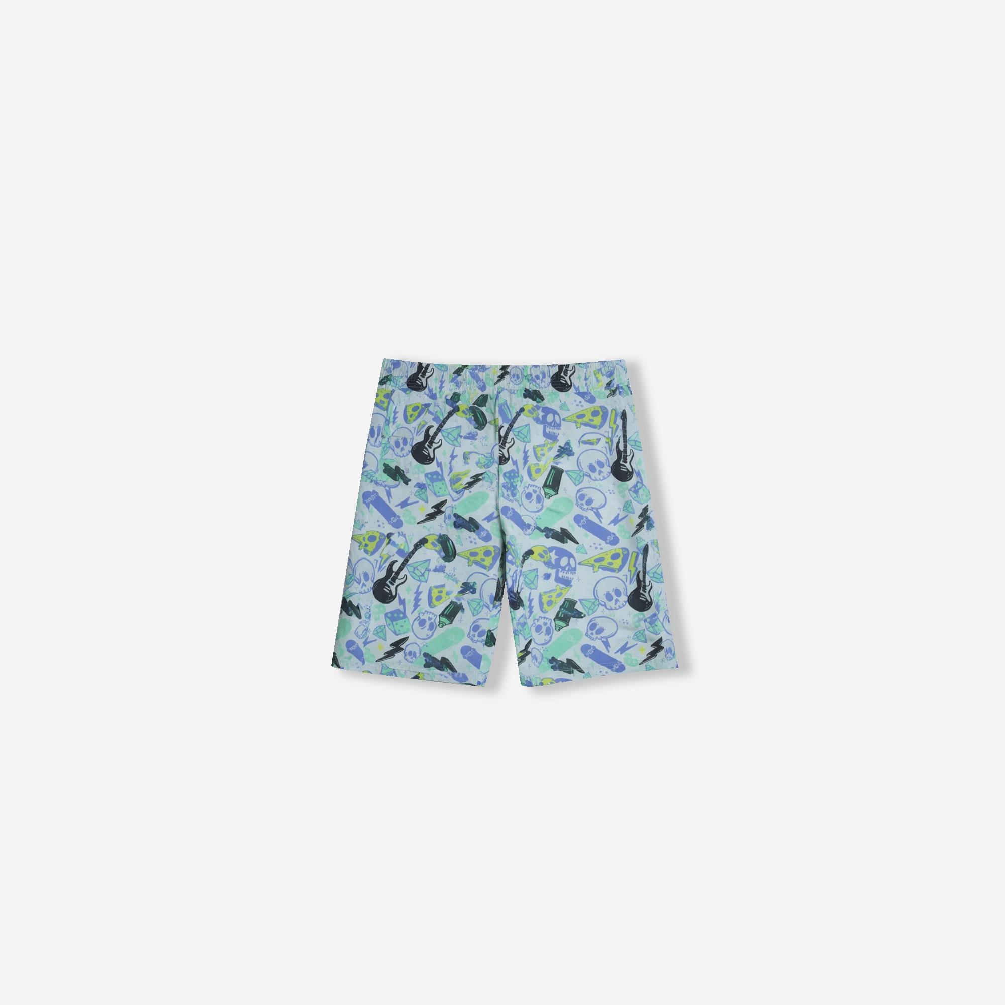 شورت رياضي للأولاد مطبوع عليه رسومات كاملة media preview 3